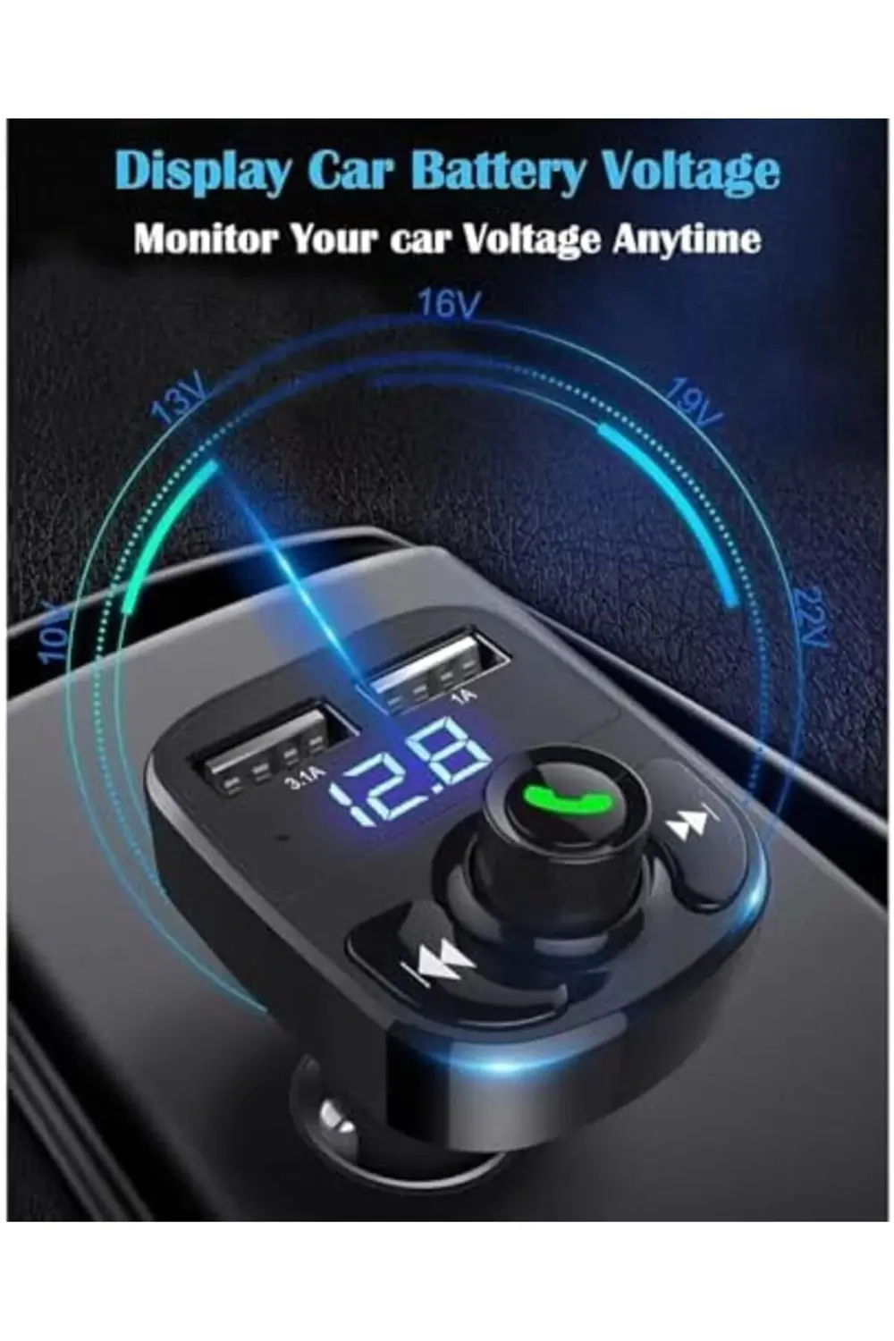 Lvn Otomatik Frekans Tanımalı Yok FM Radyo Transmitter 3.1A Hızlı