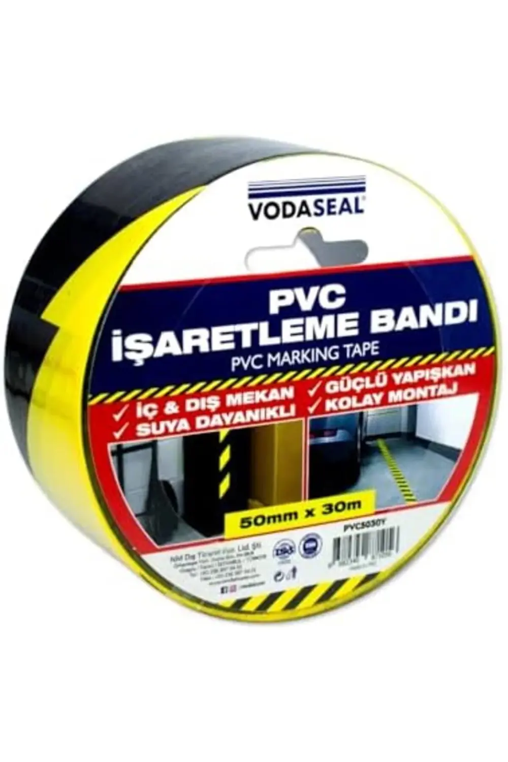 Lvn PVC İşaretleme Bandı 50mm x 30m 1181191