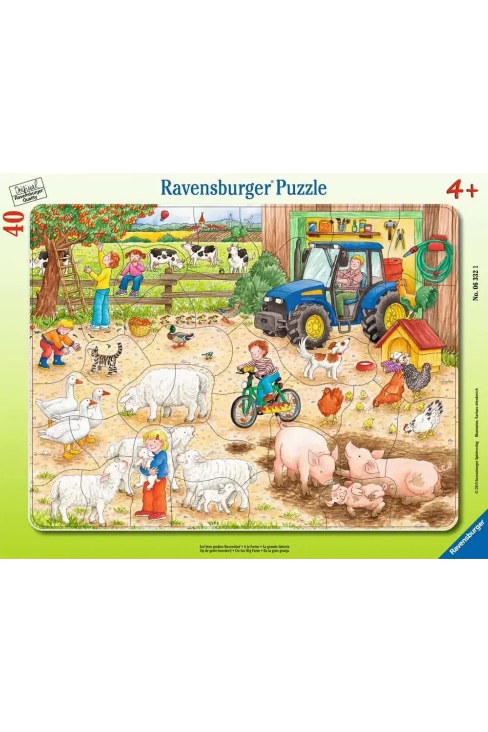 Lvn RPC063321 Çerçeveli Çocuk Yapboz, Büyük Çiftlik 1181191