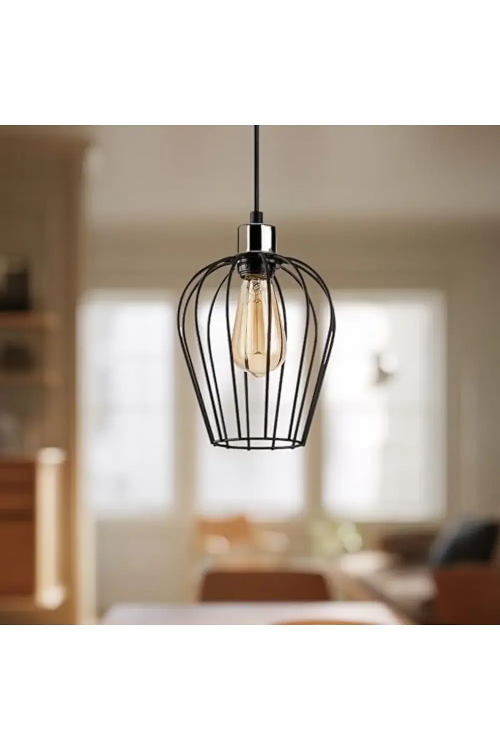 Lvn Siyah Tekli Tel Sarkıt Aydınlatma, Ev, Ofis, Cafe, Restoran A