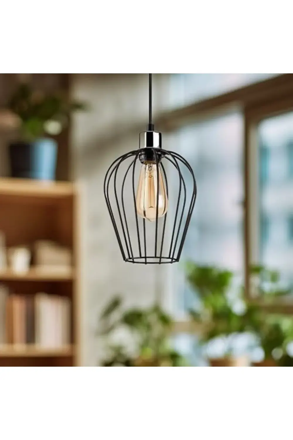 Lvn Siyah Tekli Tel Sarkıt Aydınlatma, Ev, Ofis, Cafe, Restoran A