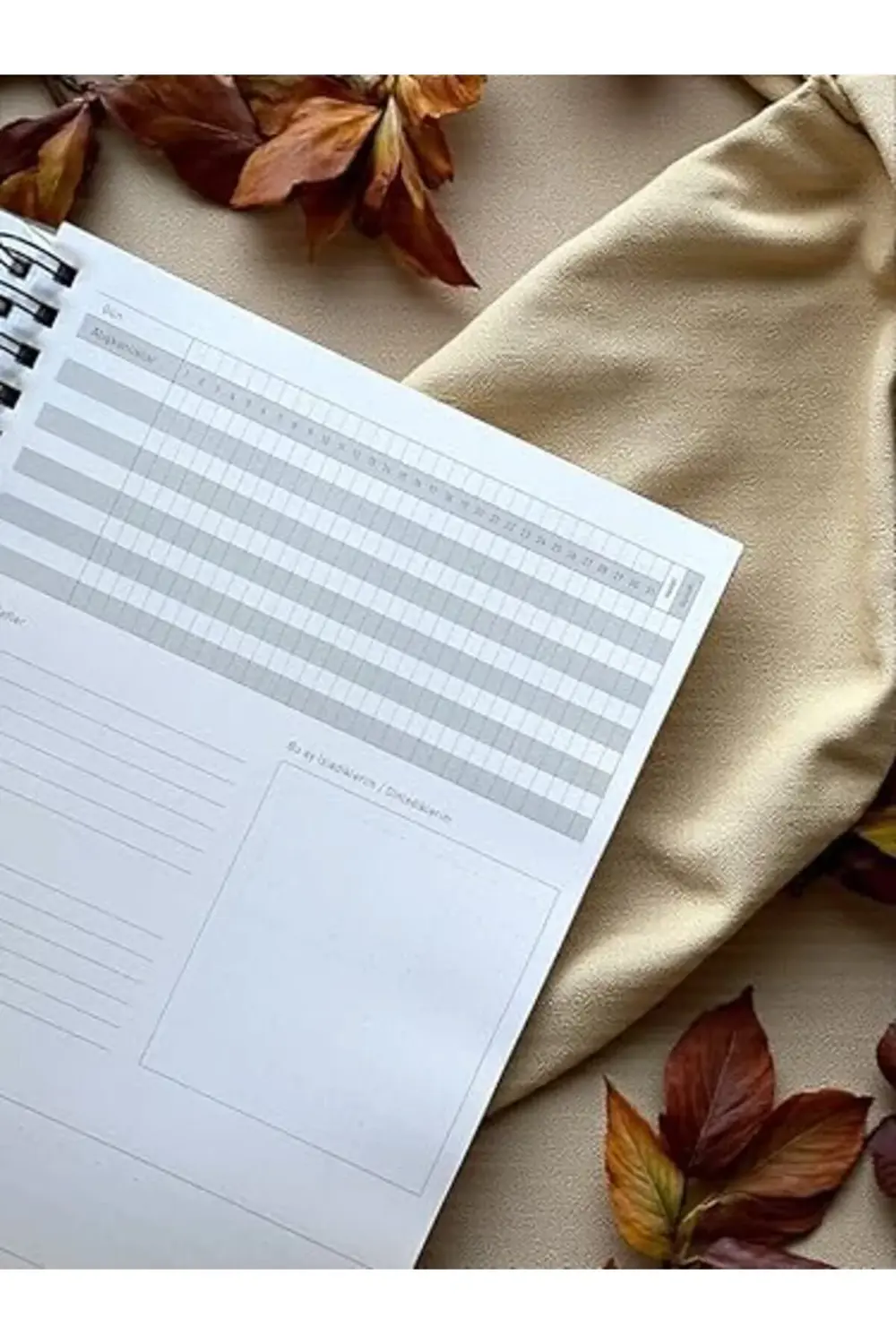 Lvn Tarihsiz 6 Aylık Günlük Planlayıcı | Spiralli Sert Kapaklı Or