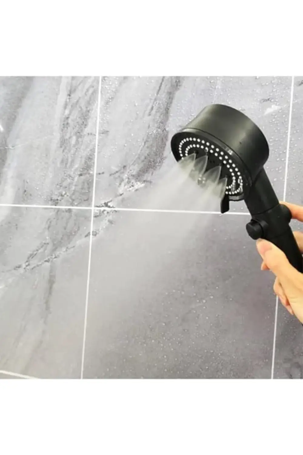 Lvn Turbo Fan 5 Fonksiyonlu Duş Başlığı, El Duşu Handshower, Siya