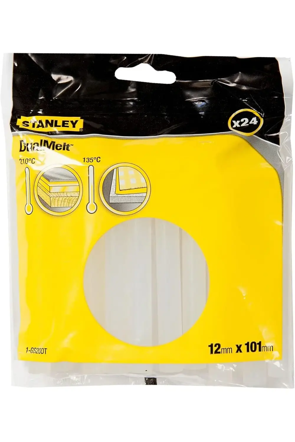 Lvn tutkal çubukları (DualMelt, 12 mm x 101 mm, GR15 için sıcak t