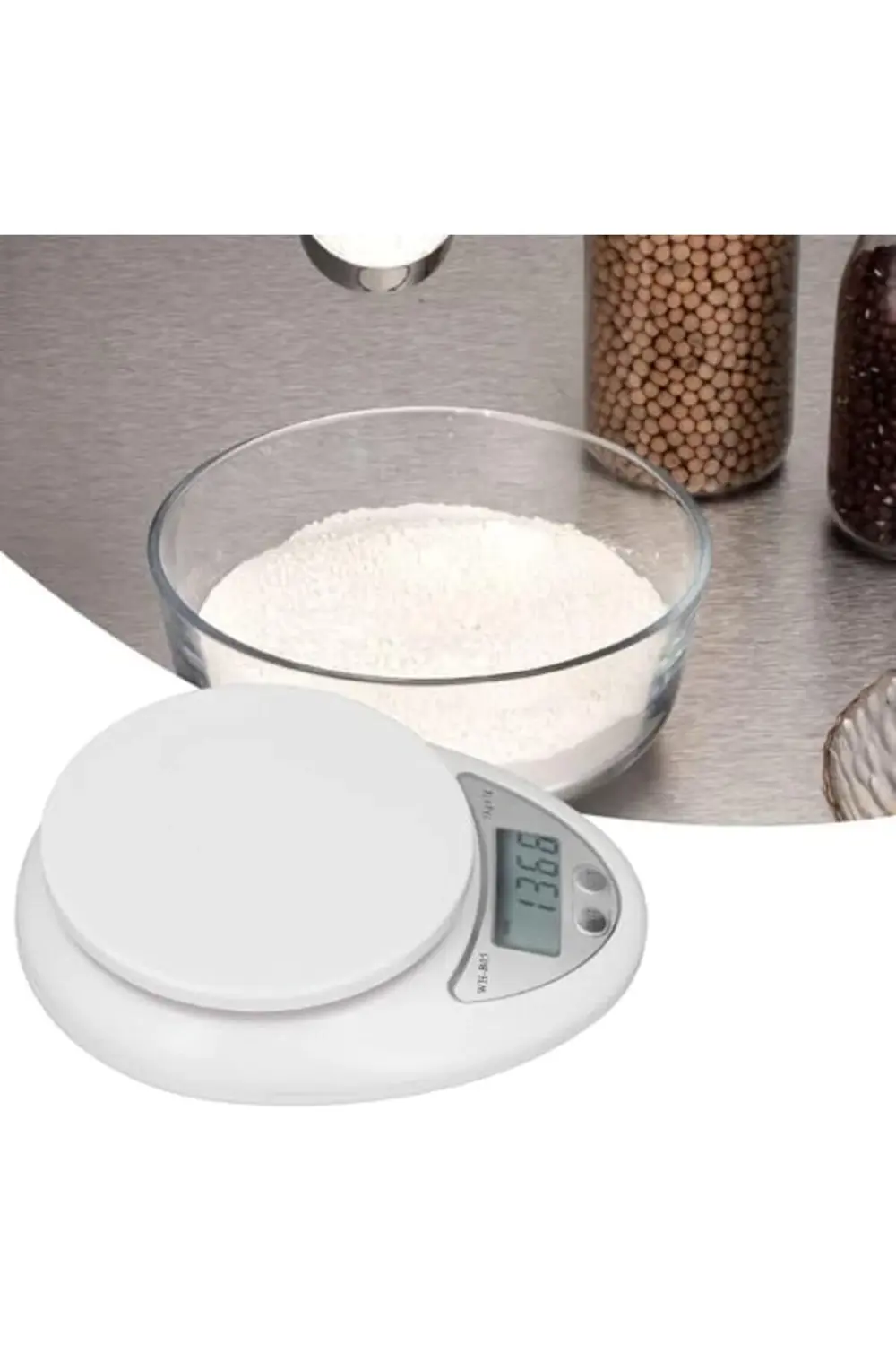 Lvn WellHise B05W Kaseli Pilli Mutfak Tartısı Dijital Ekran Teraz