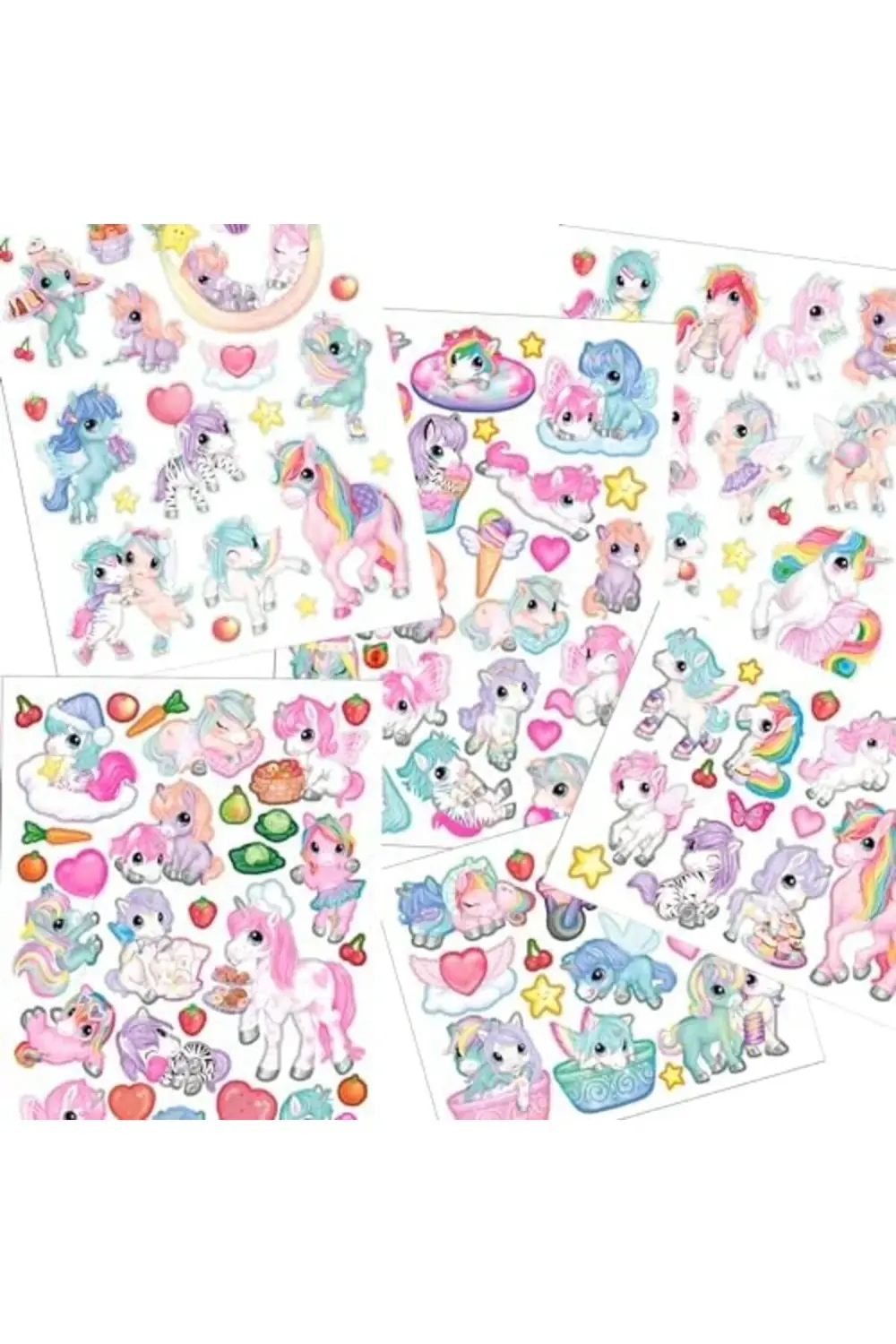 lvnmblya 12703 Ylvi Create your Unicorn World – Çıkartma Defteri,