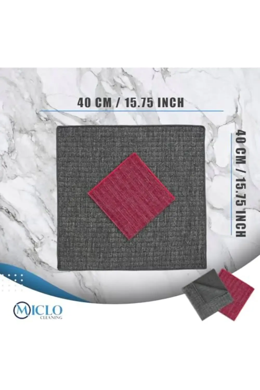 lvnmblya CLEANING | İnatçı Leke Zorkir Ovalama Bezi - Simli, Tell