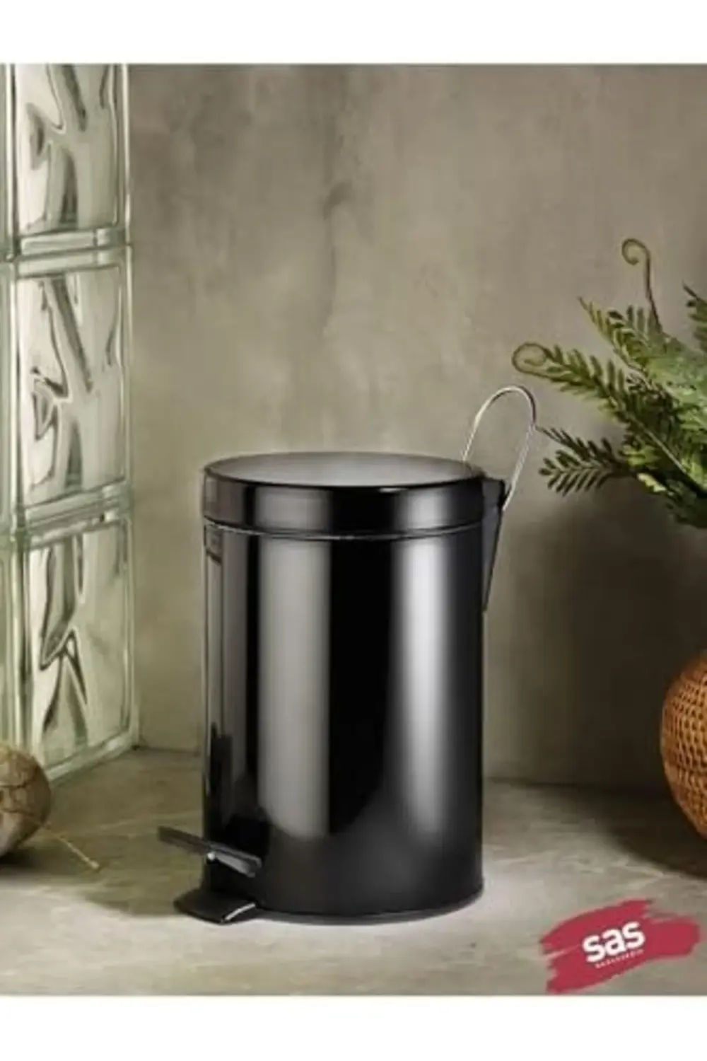 lvnmblya Haus Banyo Tuvalet Balkon Mutfak, Siyah Renkli Pedallı M