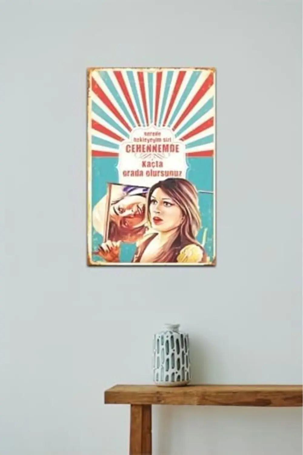 lvnmblya Kuşe Kağıt Duvar Posteri Nerede Bekleyeyim Sizi Retro Vi