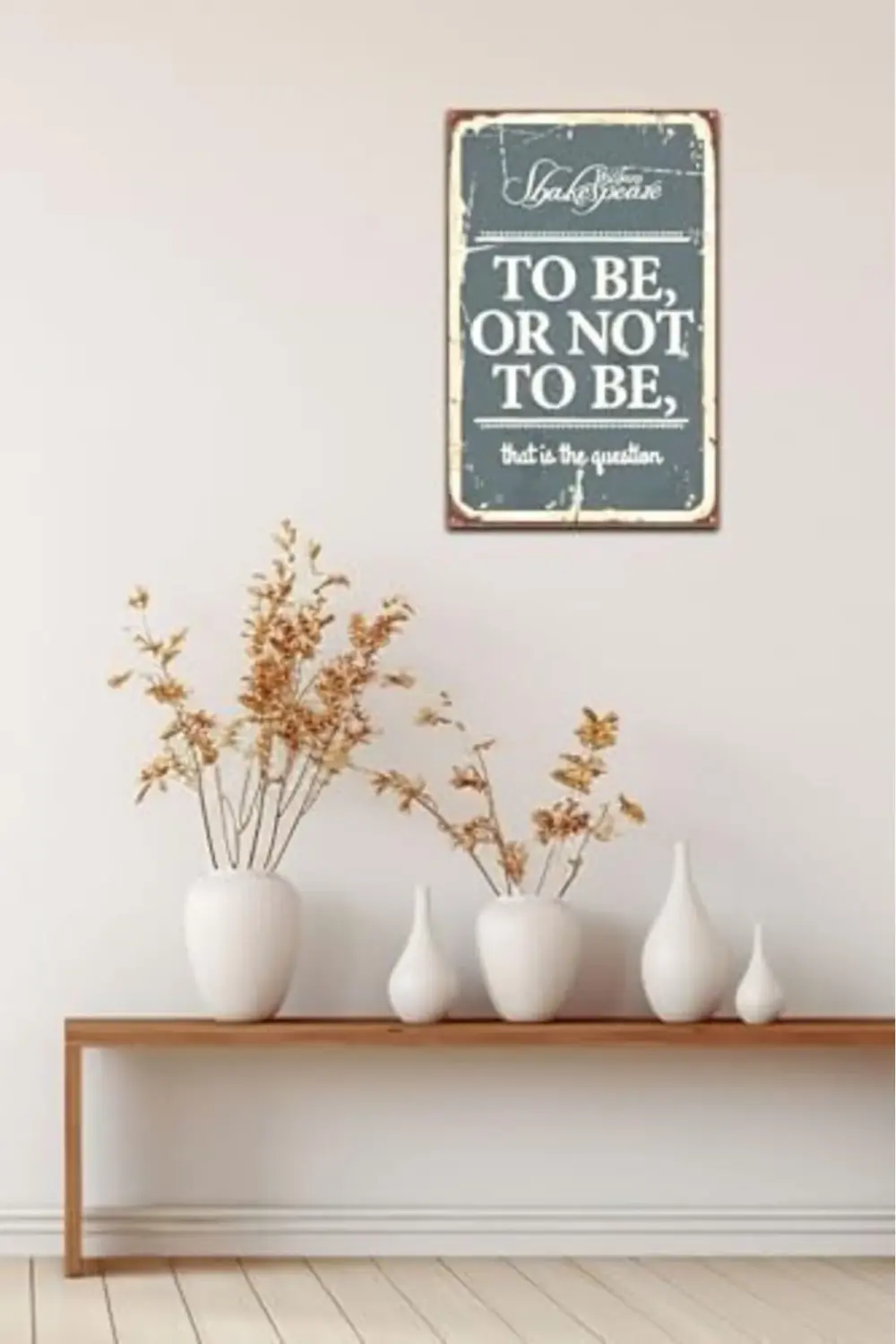 lvnmblya Kuşe Kağıt Duvar Posteri To Be Or Not To Be Retro Vintag