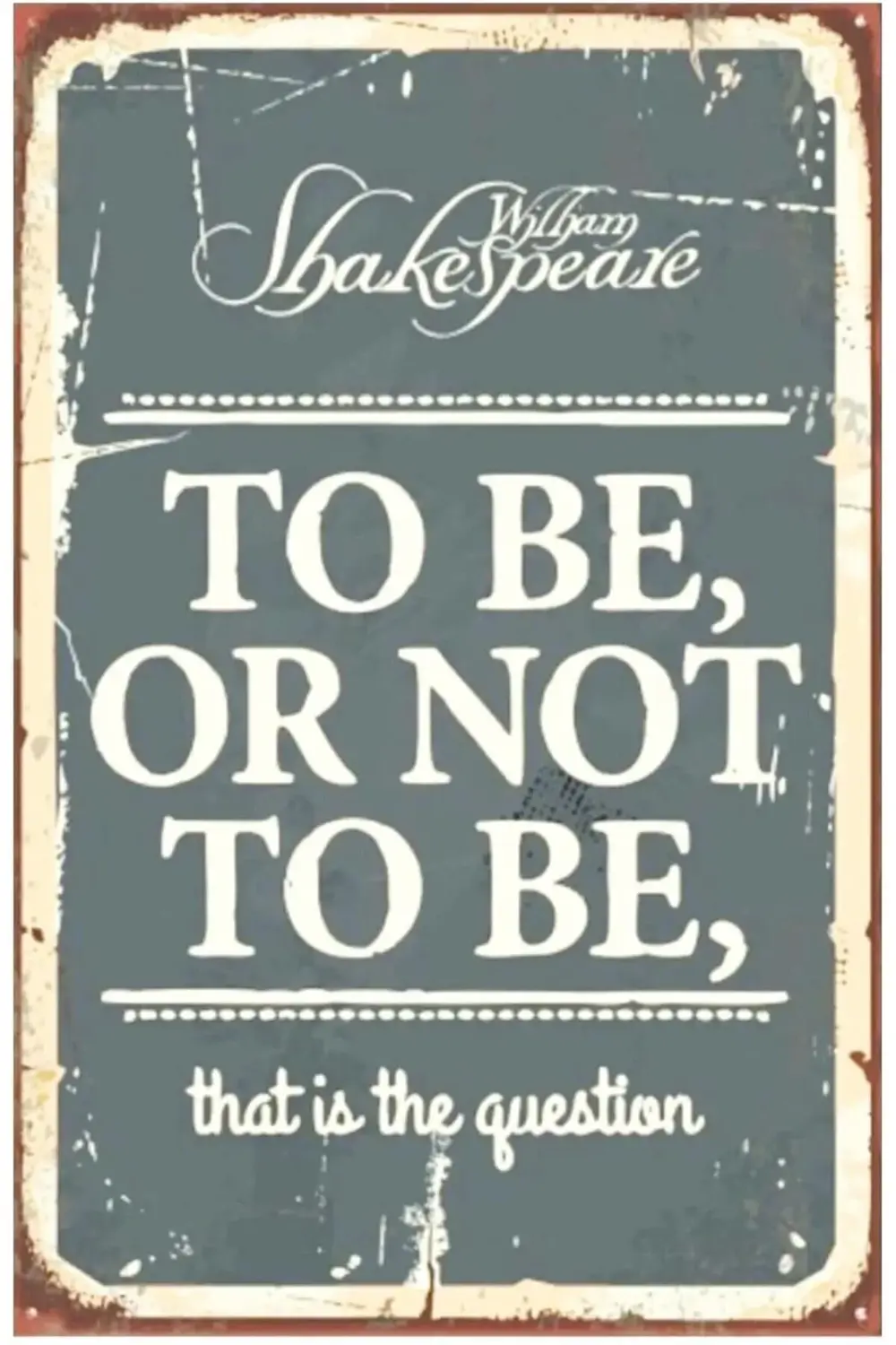 lvnmblya Kuşe Kağıt Duvar Posteri To Be Or Not To Be Retro Vintag