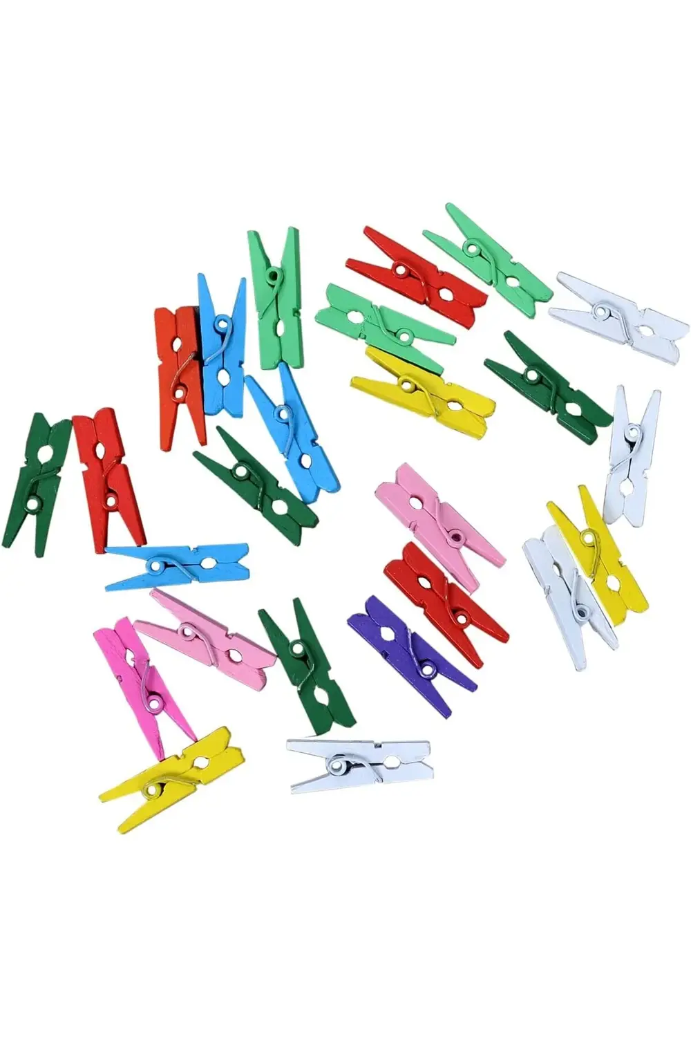 lvnmblya Mini Resim Fotoğraf Mandalı Hobi Mandalı 25 Adet Set Çok