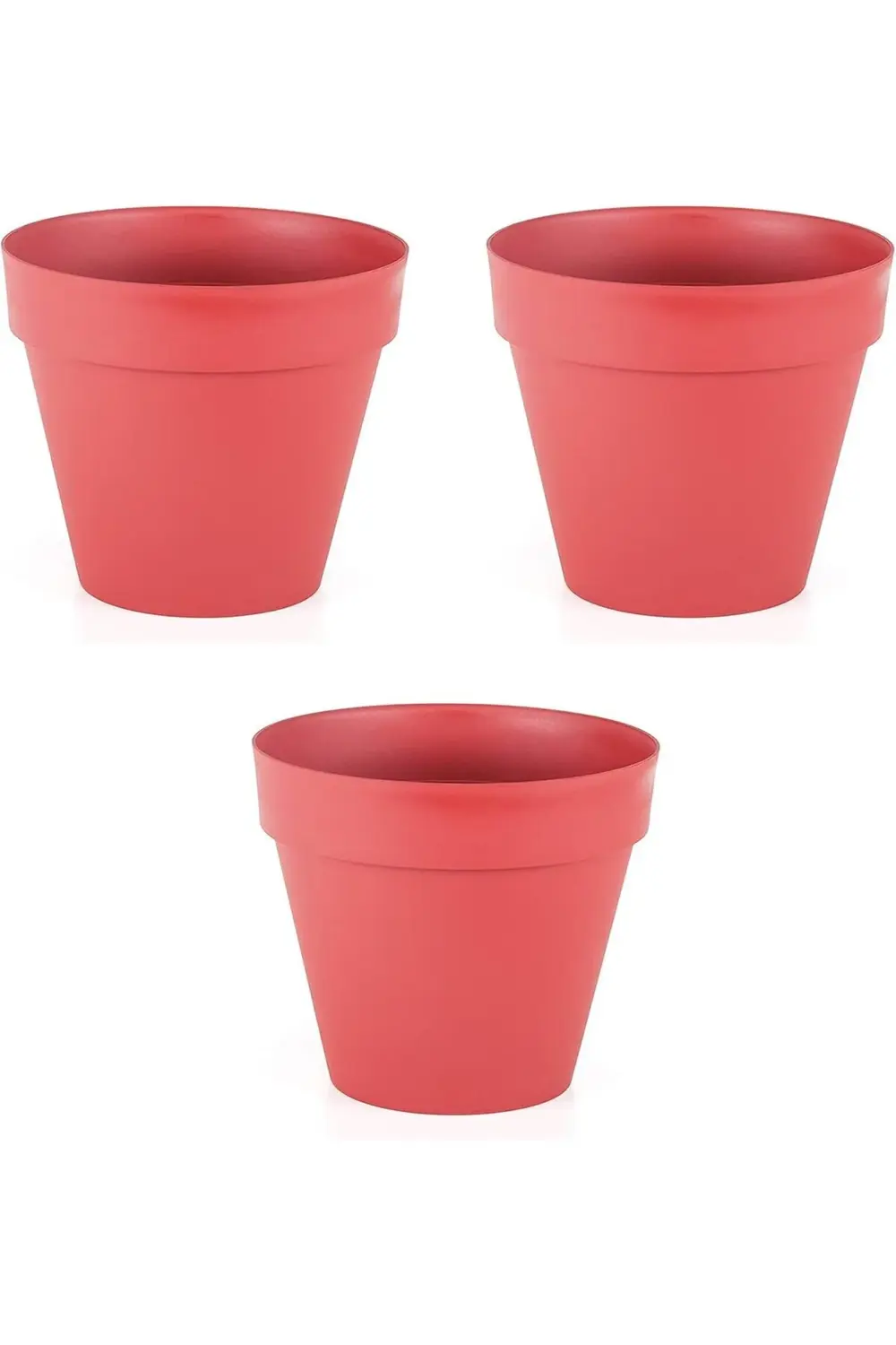 lvnmblya Yalı Saksı (kırmızı) 3 Adet Shop Deesing 224120