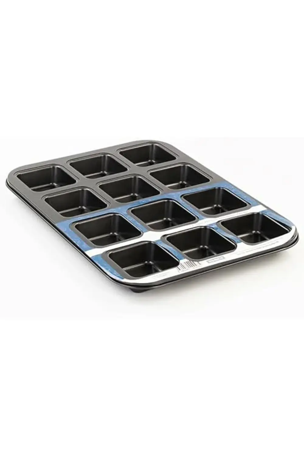 lvnshop 12'li Kare Muffin Kalıbı, Metal Yapışmaz Kek Kalıbı 22412