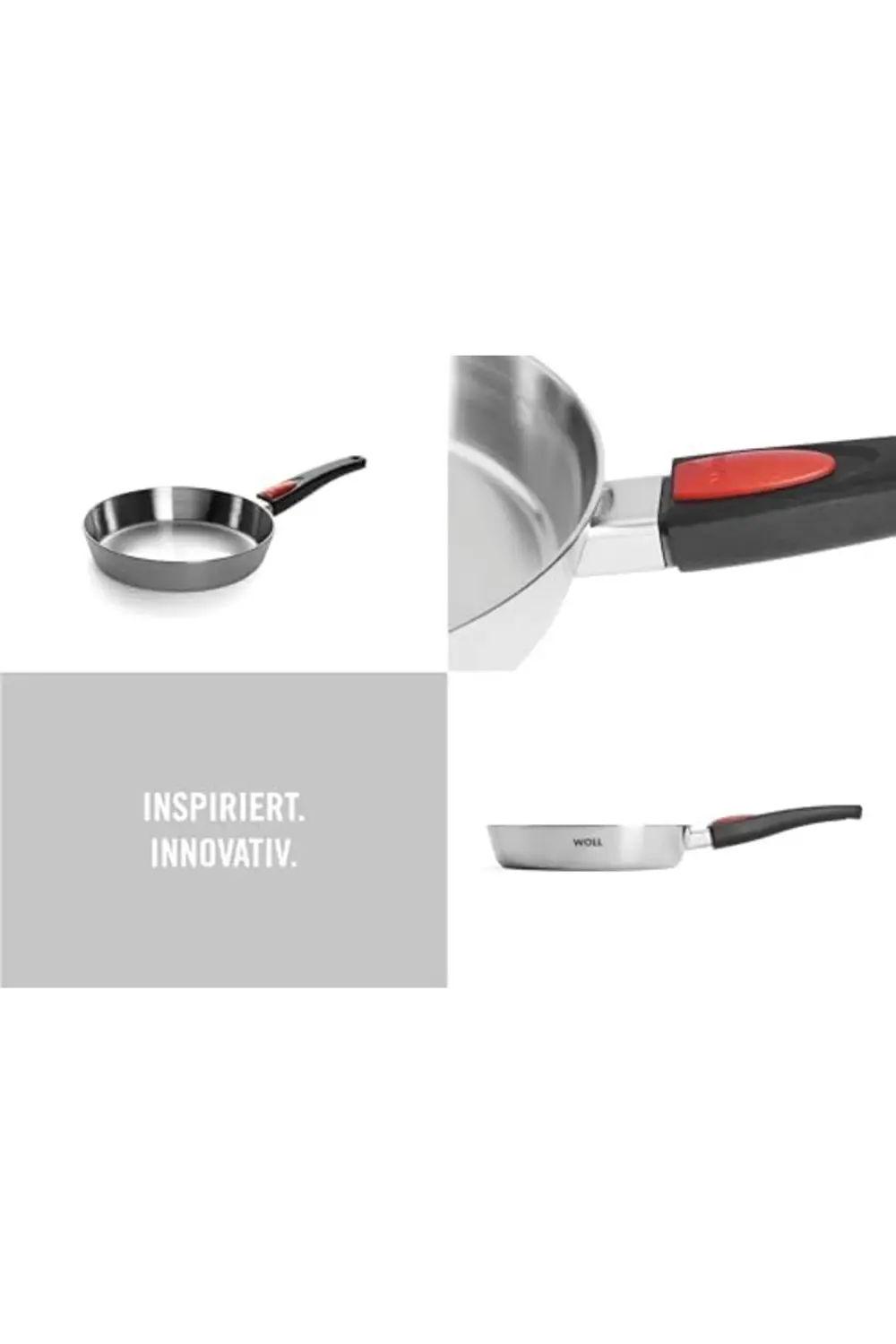 lvnshop 1524CO Paslanmaz Çelik Çok Katmanlı Tava 24 cm Yuvarlak,