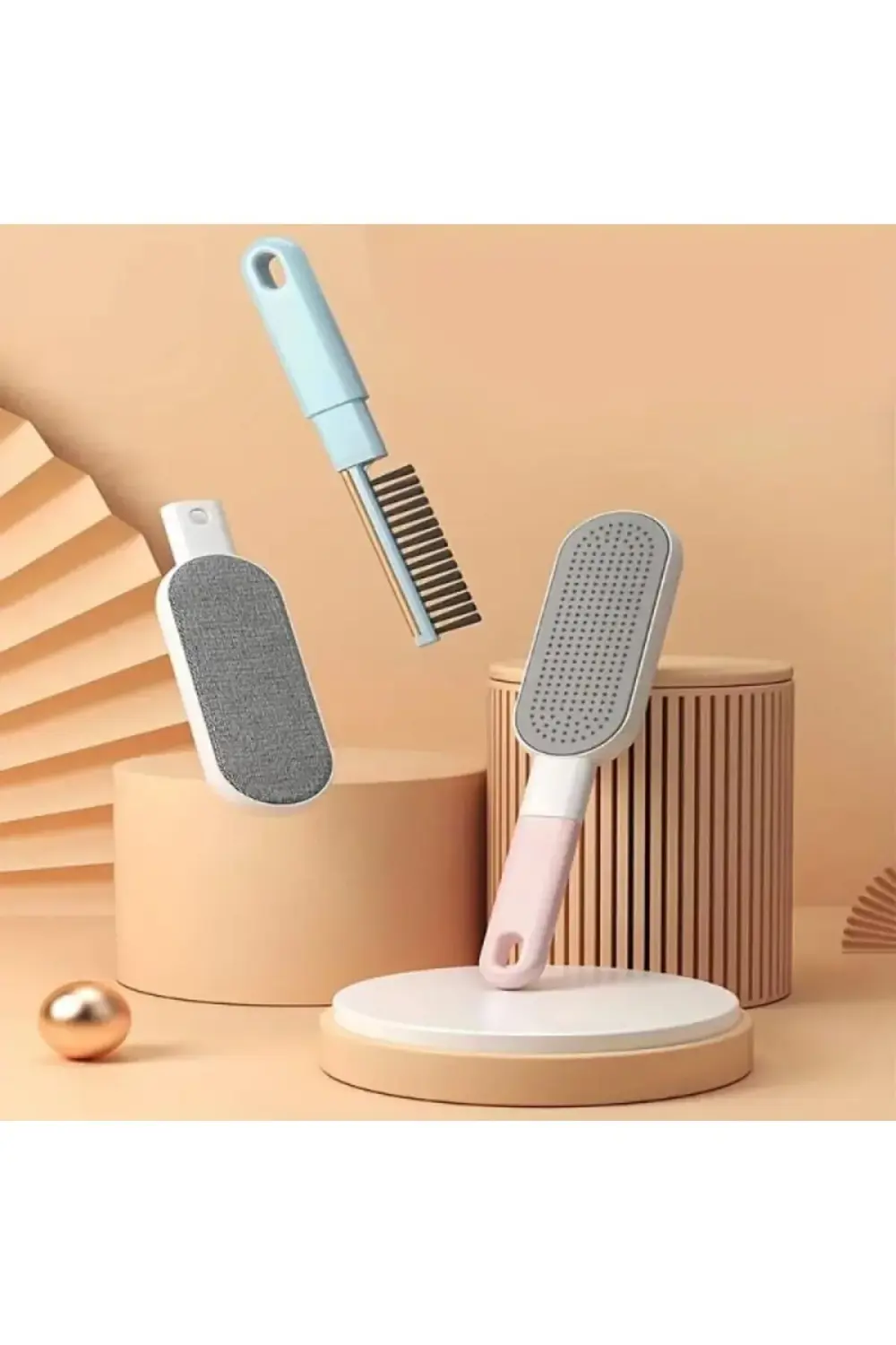 lvnshop 4'ü 1 Arada Tüy Toplama Fırçası – Kumaş ve Halılar İçin T