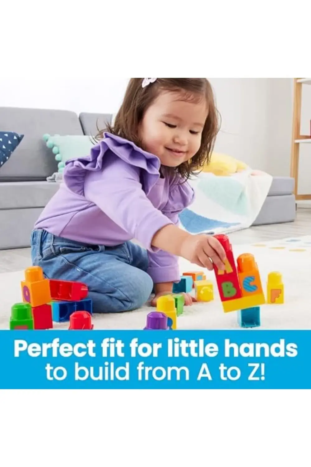 lvnshop BLOKS Alfabeli Blok Çantası Çocuklar için BLOKS Alfabeli