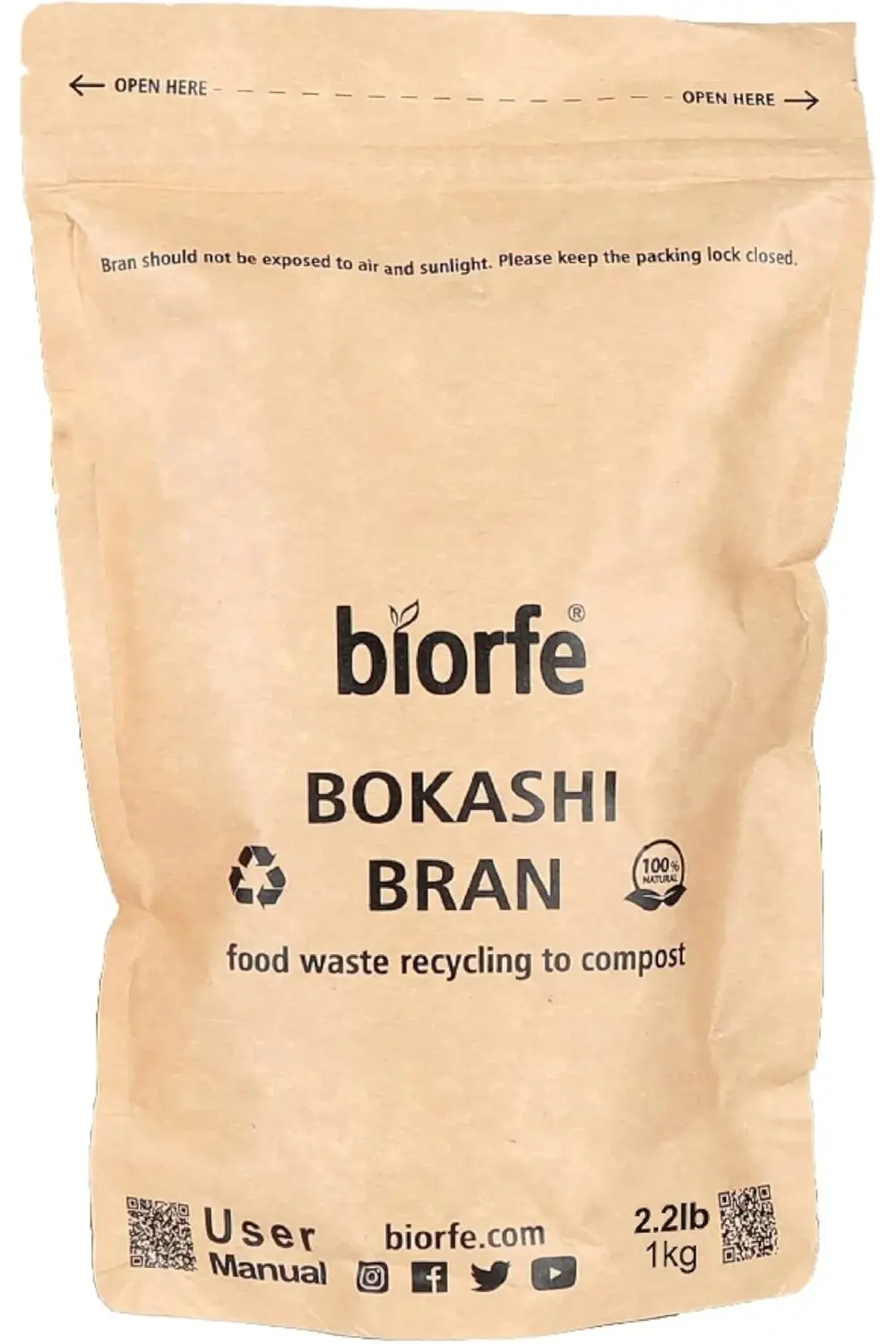 lvnshop Bokashi Kepeği 1 kg, İç ve Dış Mekan Kompost Kovaları içi