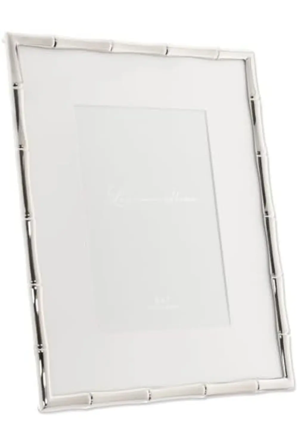 lvnshop Frames Bambu Tasarım Metal Çerçeve, 8x10, Mat 5x7, Gümüş
