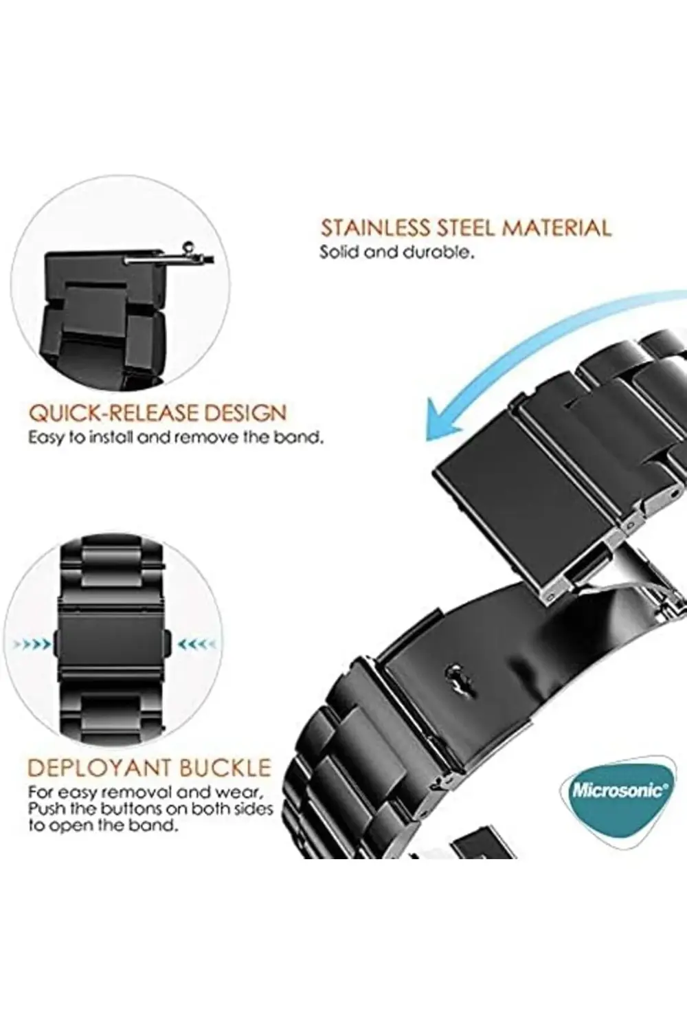 lvnshop GT5 Pro 42mm Metal Stainless Steel Kordon ( GT5 Pro 42mm