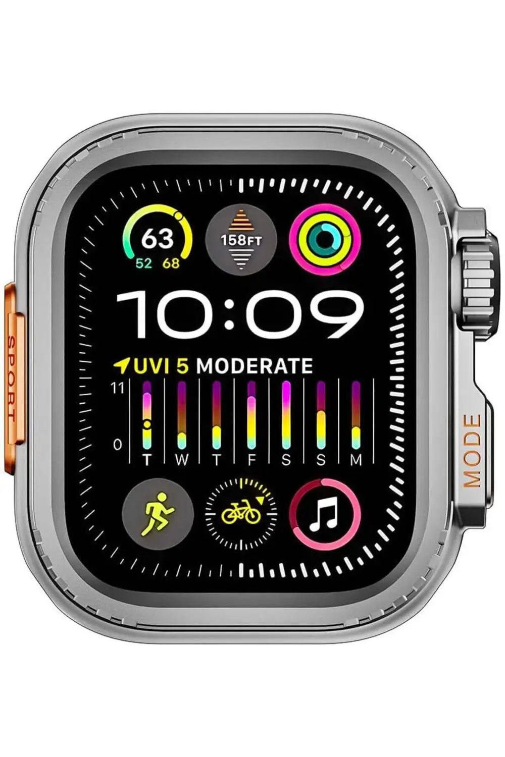 lvnshop İle Uyumlu 44mm to İle Uyumlu Ultra 49mm Kasa Dönüştürücü