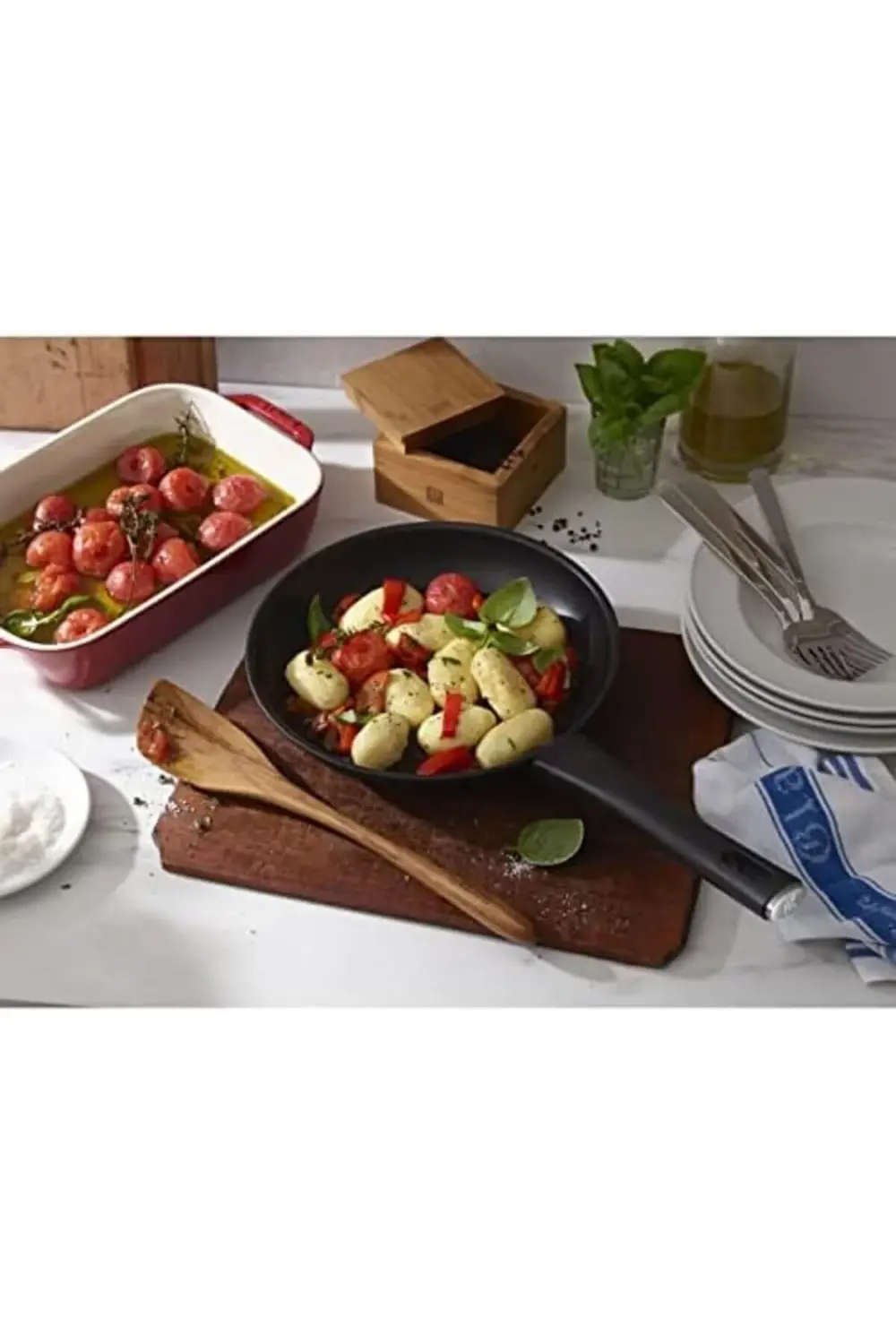 lvnshop Madura Duraslide Yapışmaz Granit Kaplama Kızartma Tavası,