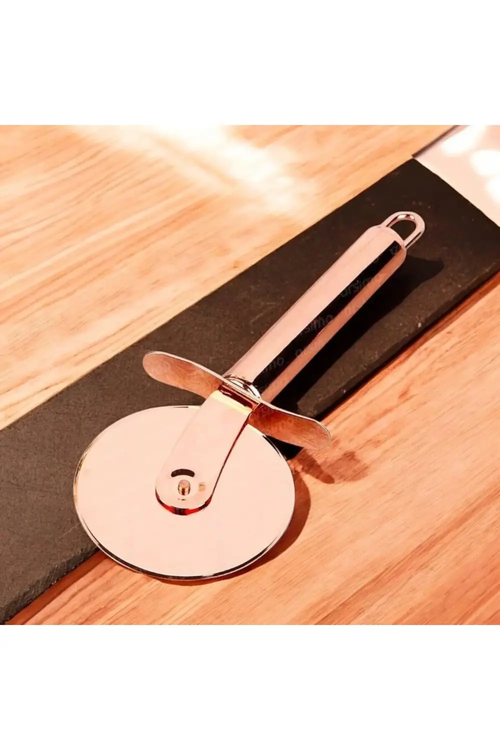 lvnshop Paslanmaz Çelik Pizza Kesici, Hamur Ruleti, 20 cm, Börek