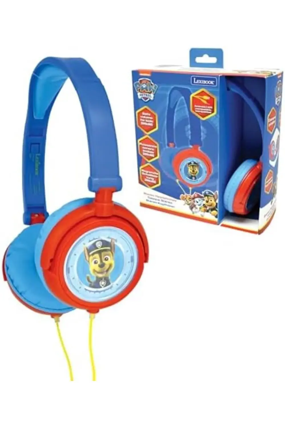 lvnshop Paw Patrol Chase Kulaklık, Sınırlı Ses Gücü, Katlanabilir