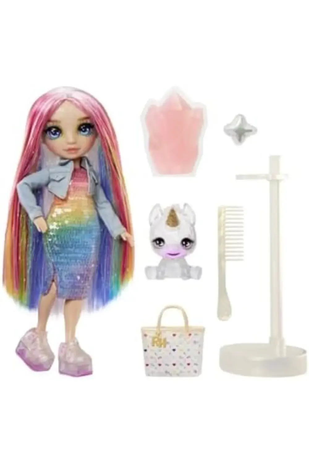 LvnShop Rainbow High Amaya Parlak Slime ve Evcil Hayvan Serisi Be