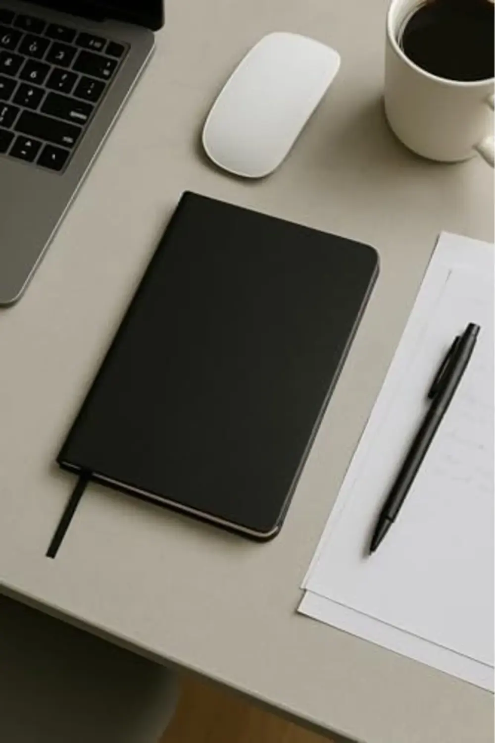 lvnshop Tanıtım Defter, Çizgisiz Not Defteri, Siyah Termo Deri Ka