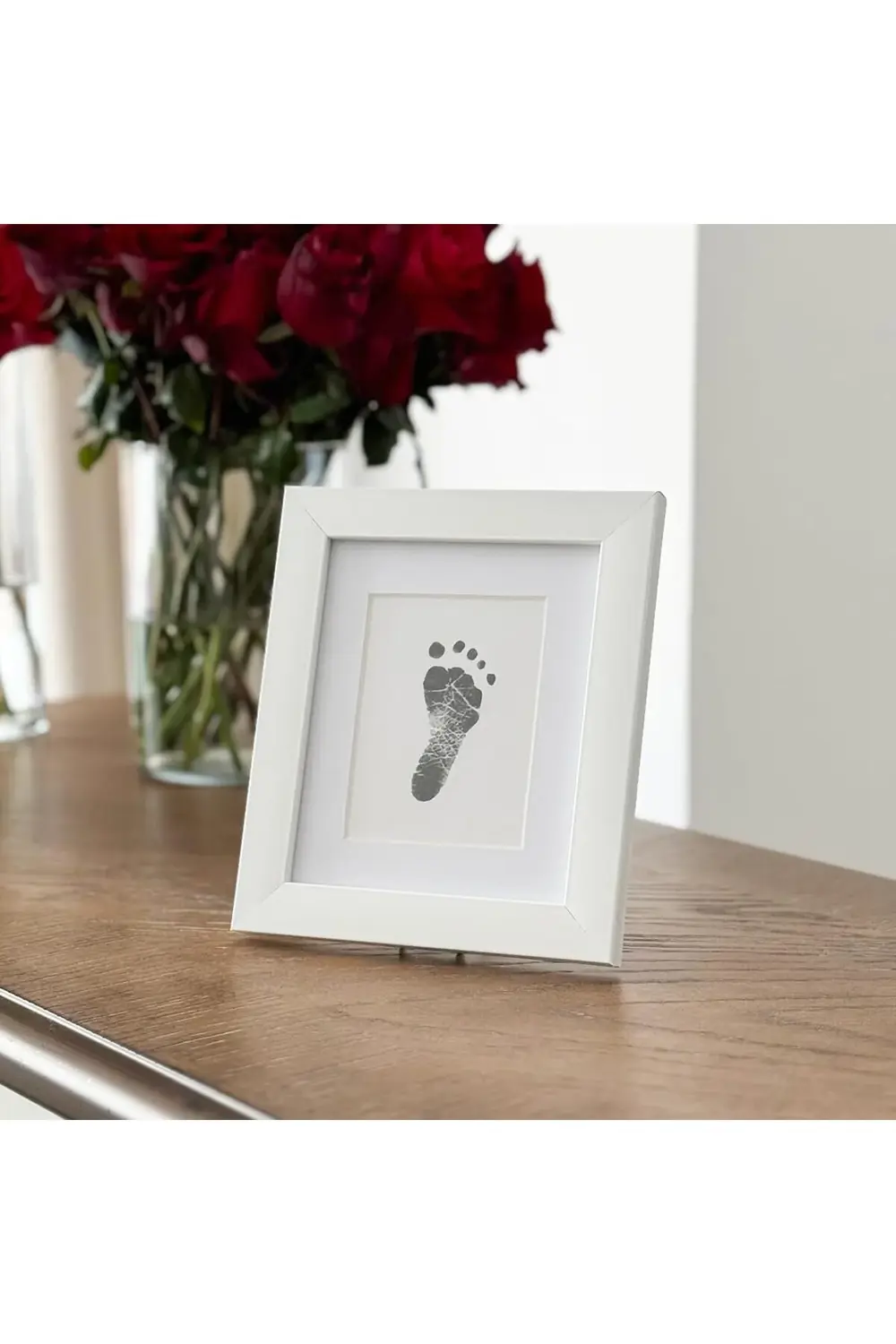 lvnshop Tekli Bebek El veya Ayak İzi Çerçevesi - Yenidoğan 0-6 Ay