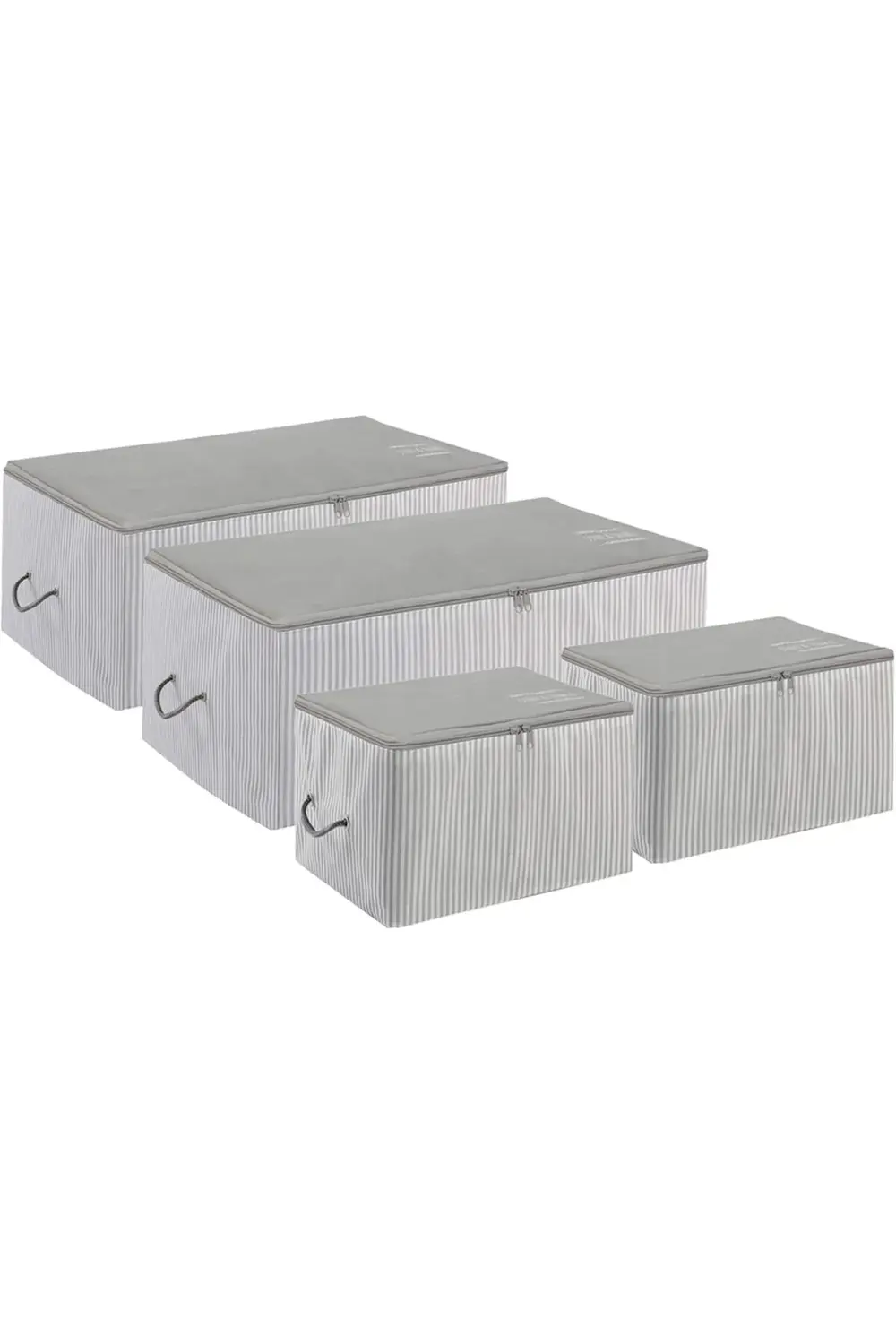 lvnshop Textile 4'lü Gri Renk Stuff & Things Hurç Set 224120