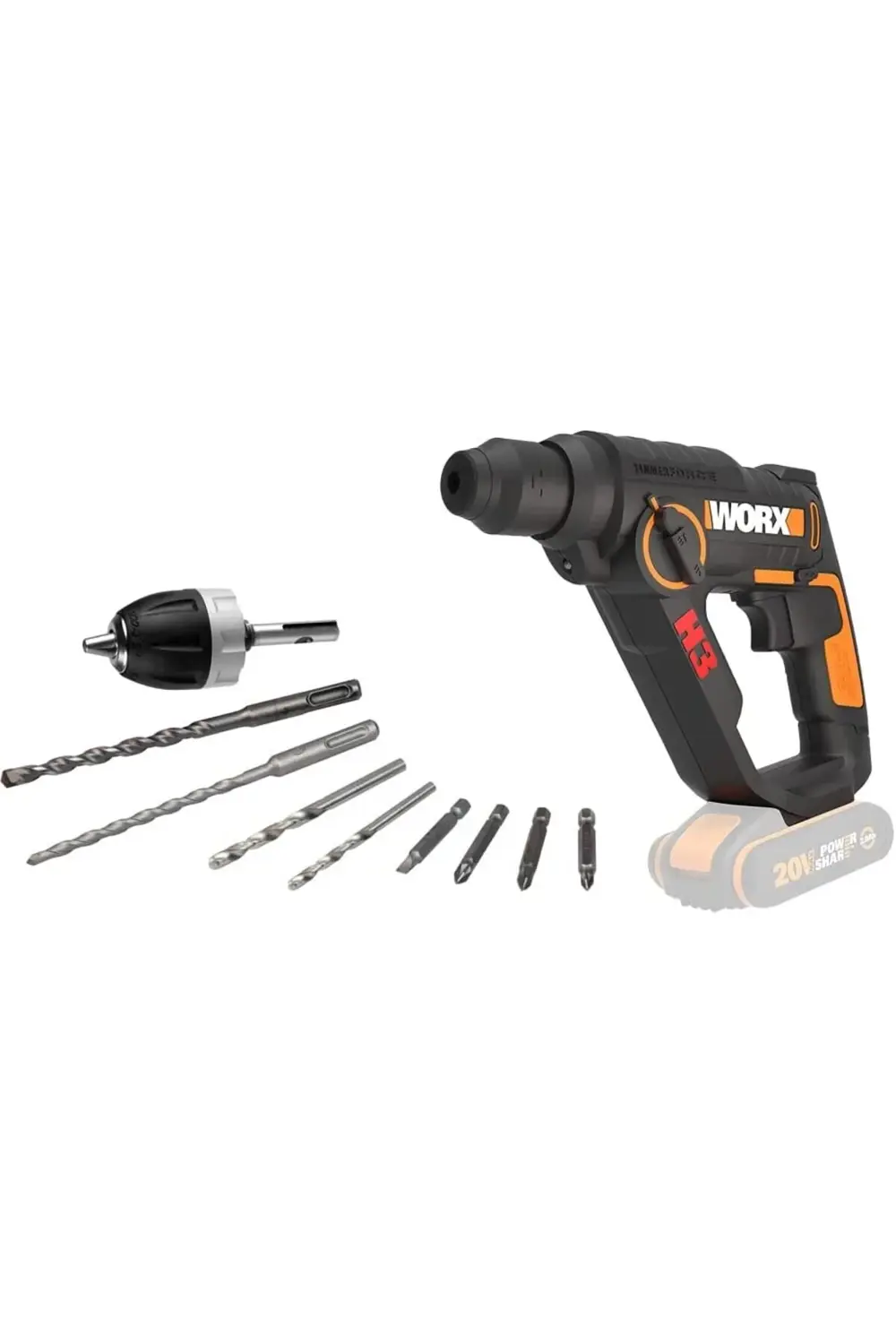 lvnshop WX390.9 20Volt 1.2J Profesyonel SDS- Pnömatik Şarjlı Matk