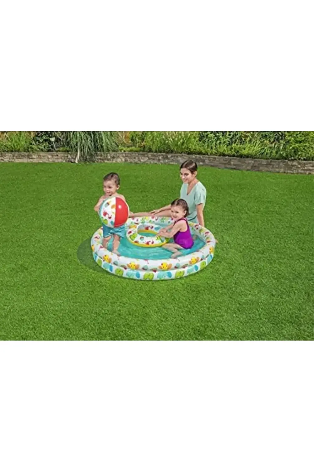 LvnShoppping Çocuk Havuzu Seti, su dostları, çap 122 x 20 cm 2241