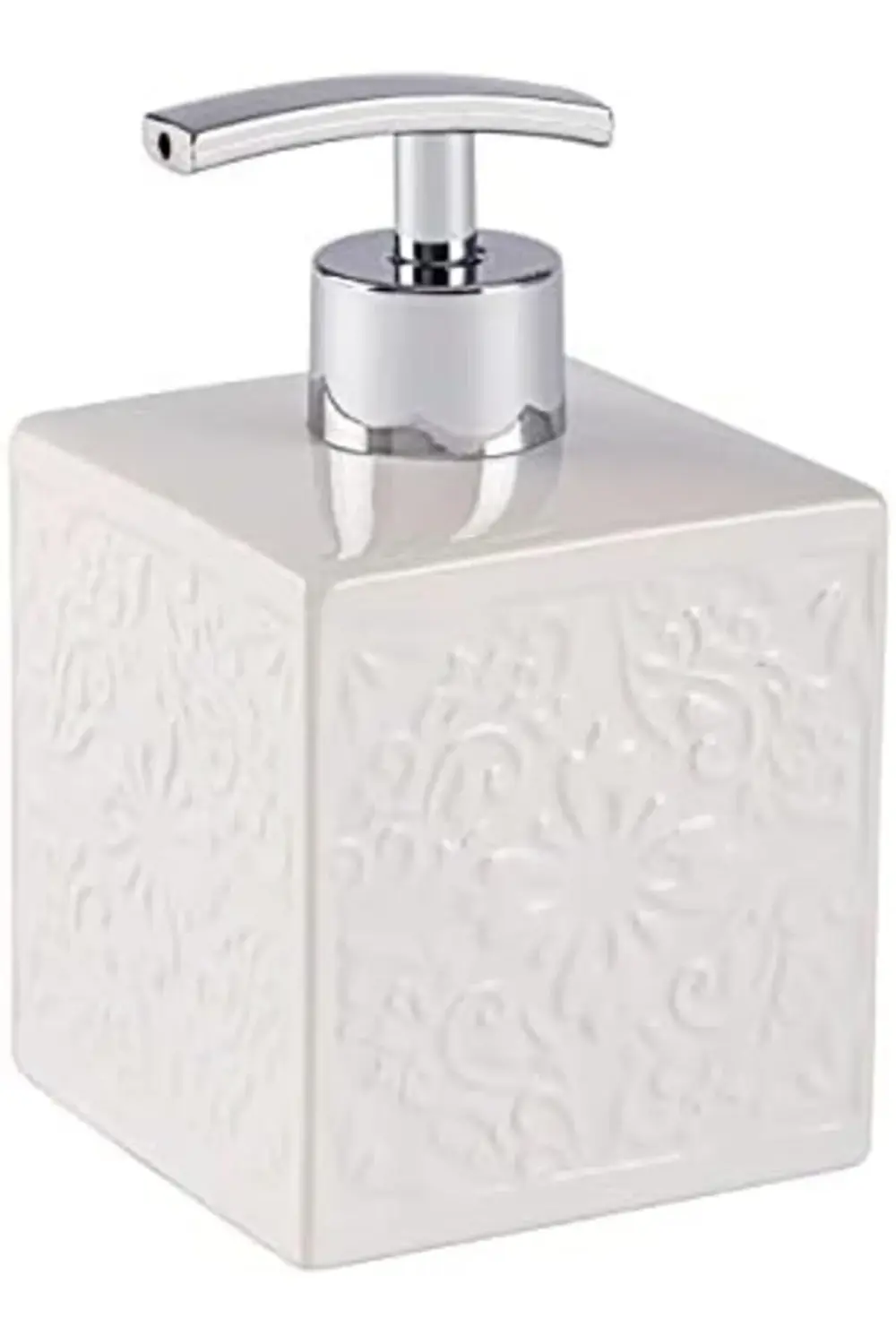 LvnShoppping Cordoba sabunluk beyaz seramik sıvı sabunluk beyaz 2