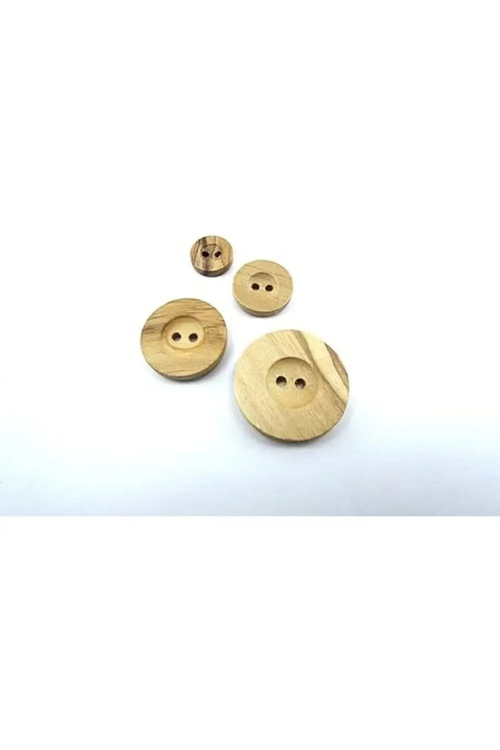 LvnShoppping Düğme,Ahşap, 2 Delik Yazı Model, Ahşap, Zeytin Ağacı