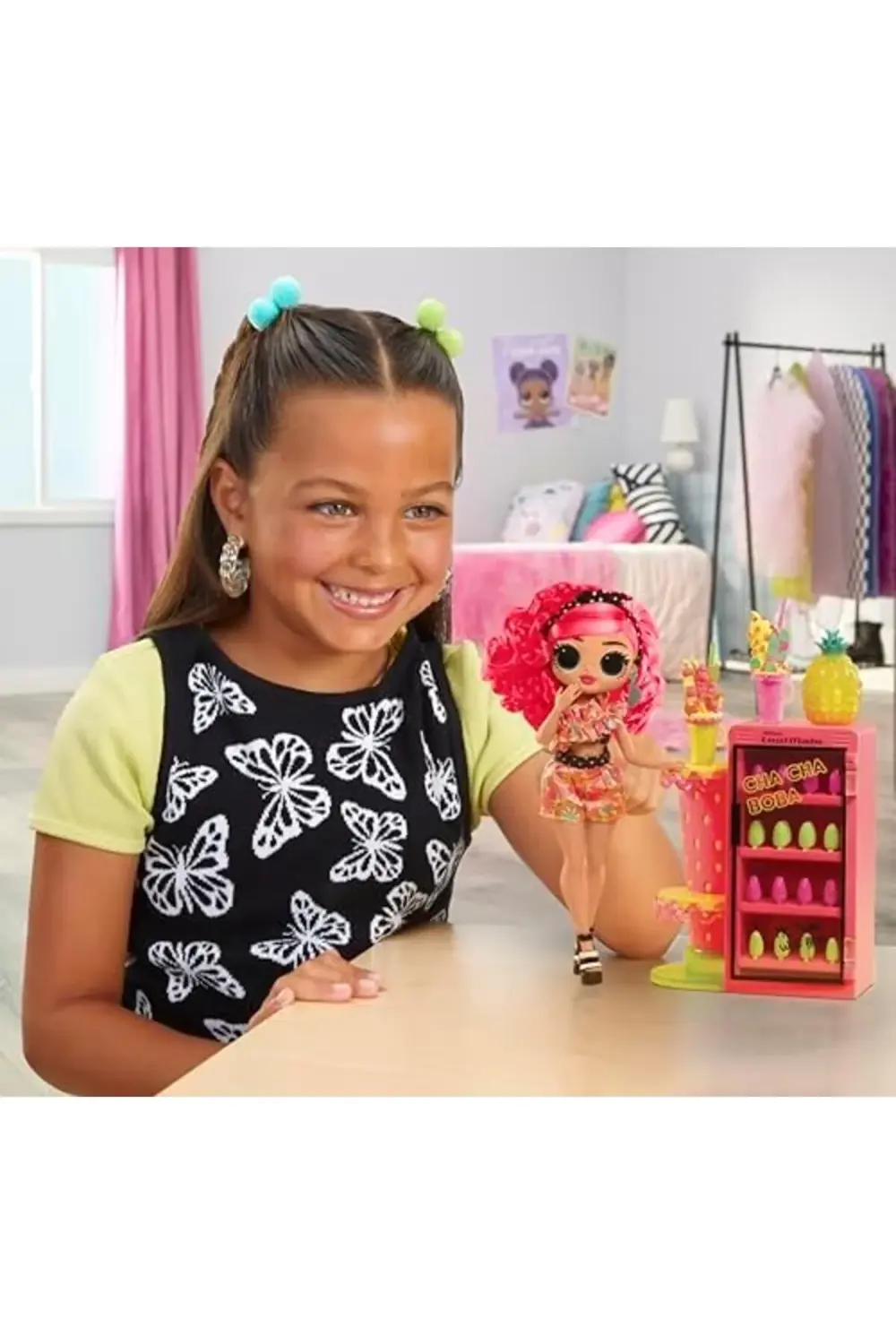 LvnShoppping Surprise! MGAE Nails Omg Pinky Pops Meyve Dükkanı, O