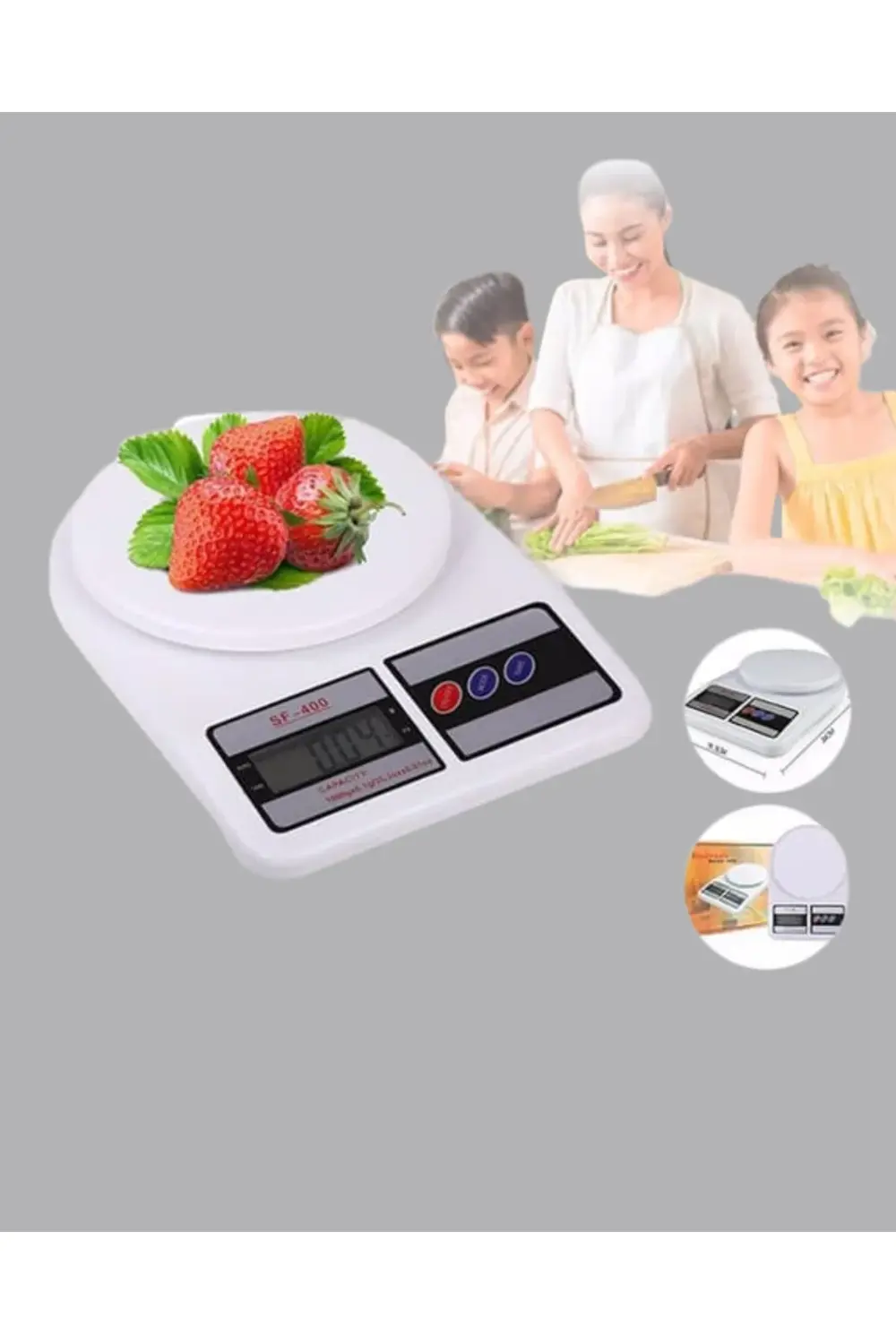 LVSQVR Hassas Dijital Mutfak Tartısı – 1g Doğruluk, LCD Ekran, (2