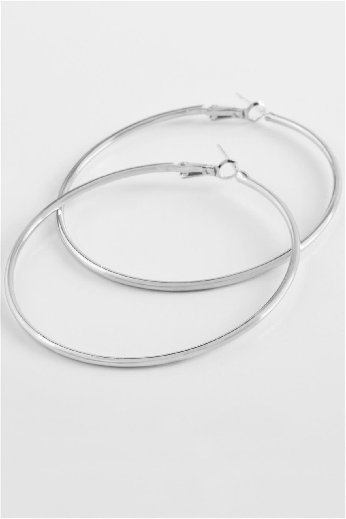 LVSQVR Metal Halka Küpe (155357) 6 cm-Sarı LVSQVR Metal Halka Küpe (155357) 6 cm-Sarı