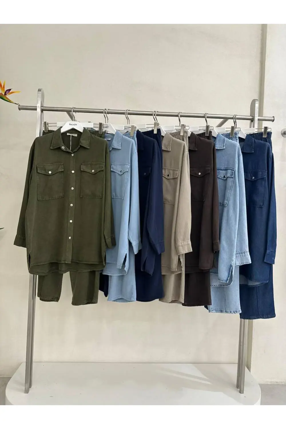 lyocell kot çıt çıtlı p.takım