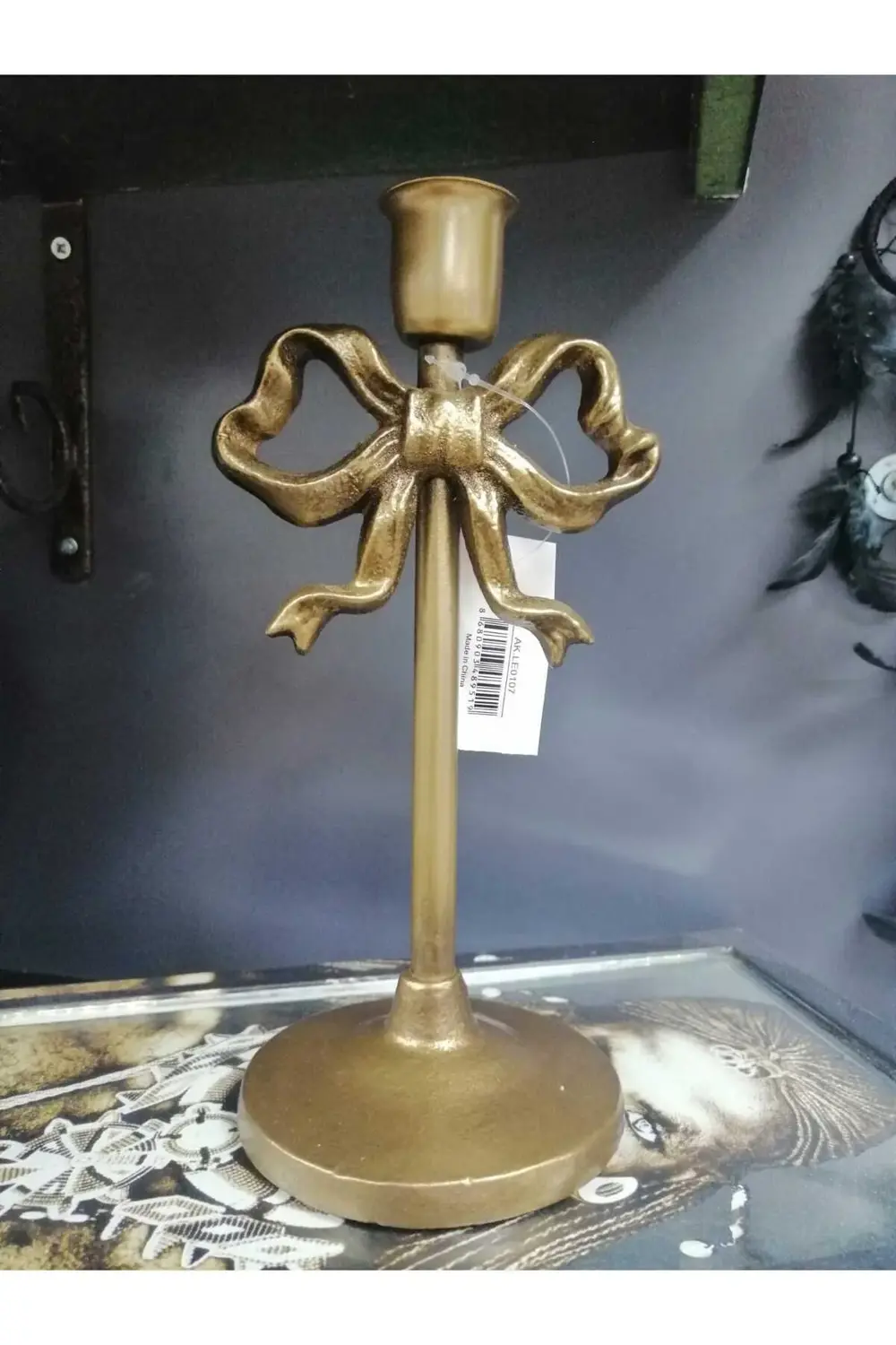 Lyon Metal Fiyonk Şamdan 9*10*20 cm