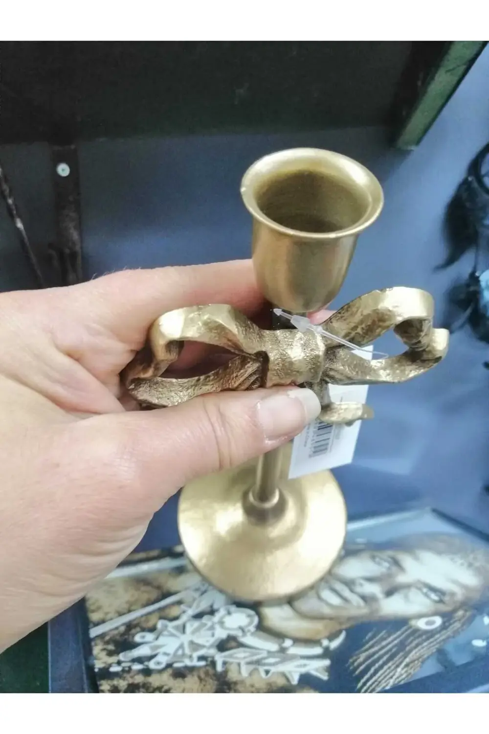 Lyon Metal Fiyonk Şamdan 9*10*20 cm