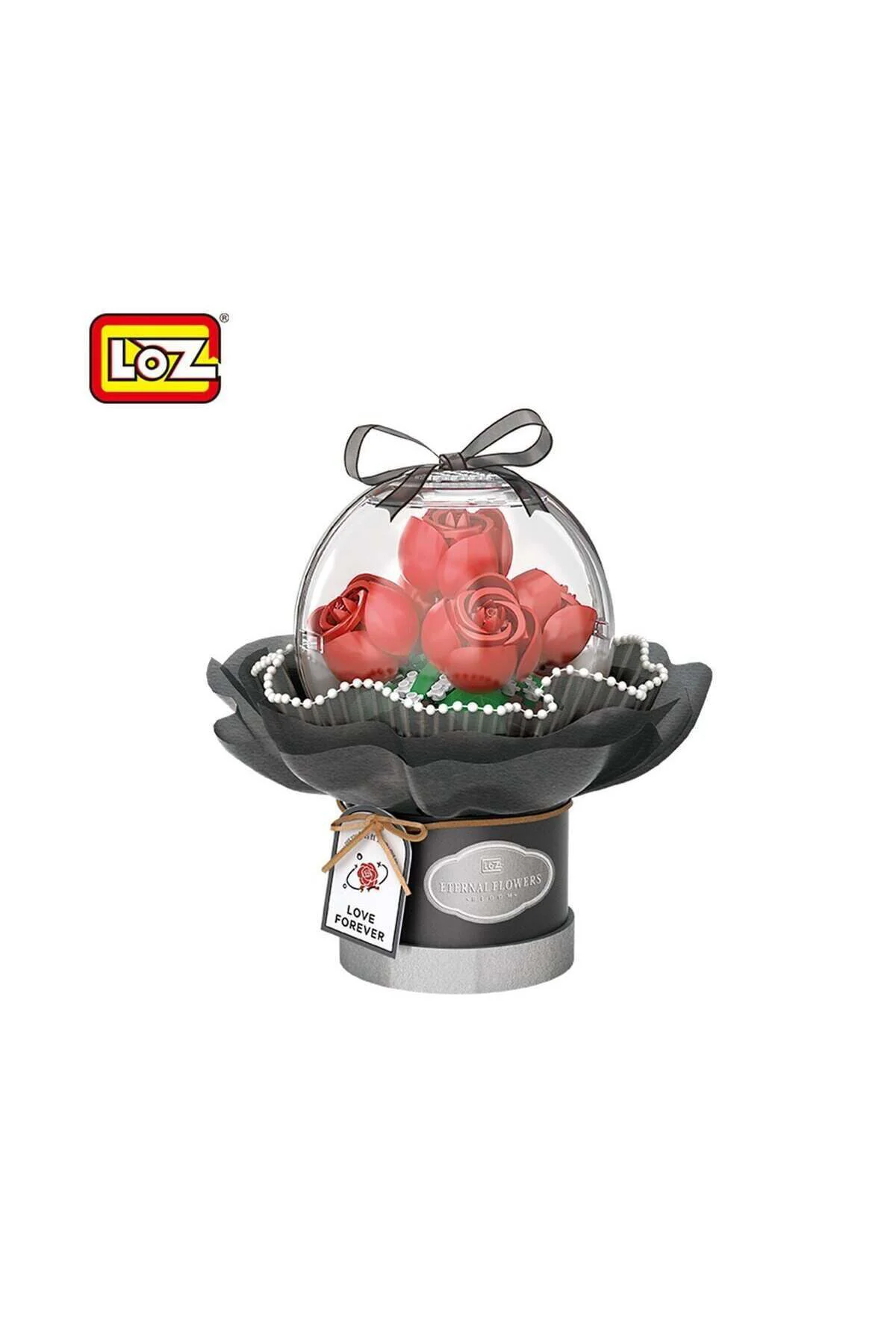 LZ-1300 LOZ LEDLİ KIRMIZI GÜL BUKETİ 305 PARÇA BLOCK OYUNCAK