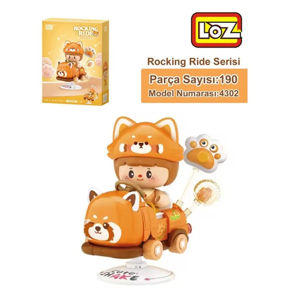 LZ-4302 NessiWorld KIRMIZI AYI SALLANMA SÜRÜŞÜ 190 PARÇA BLOCK OY LZ-4302 NessiWorld KIRMIZI AYI SALLANMA SÜRÜŞÜ 190 PARÇA BLOCK OY