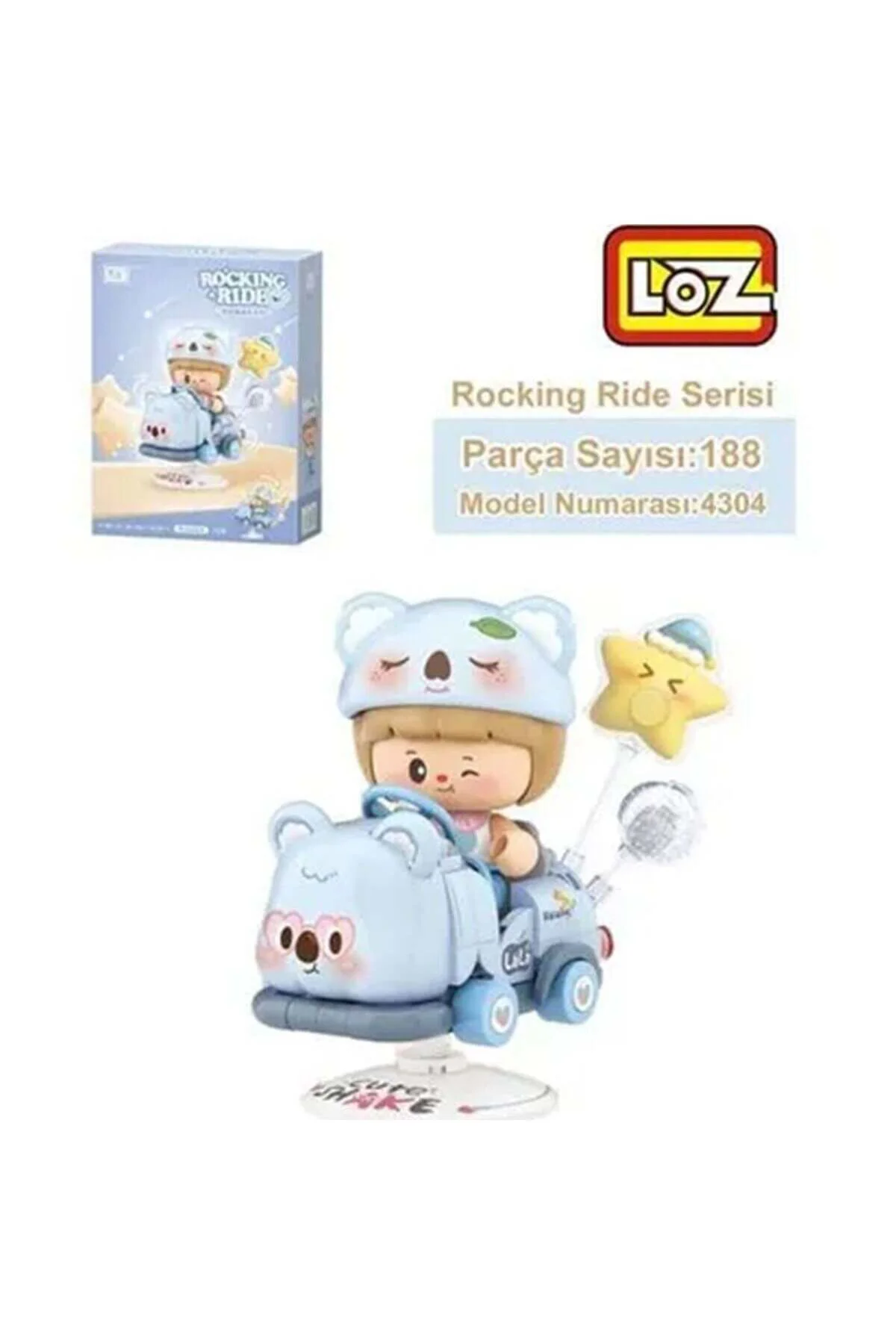 Lz-4304 Loz Koala Sallanma Sürüşü 188 Parça Block Oyuncak