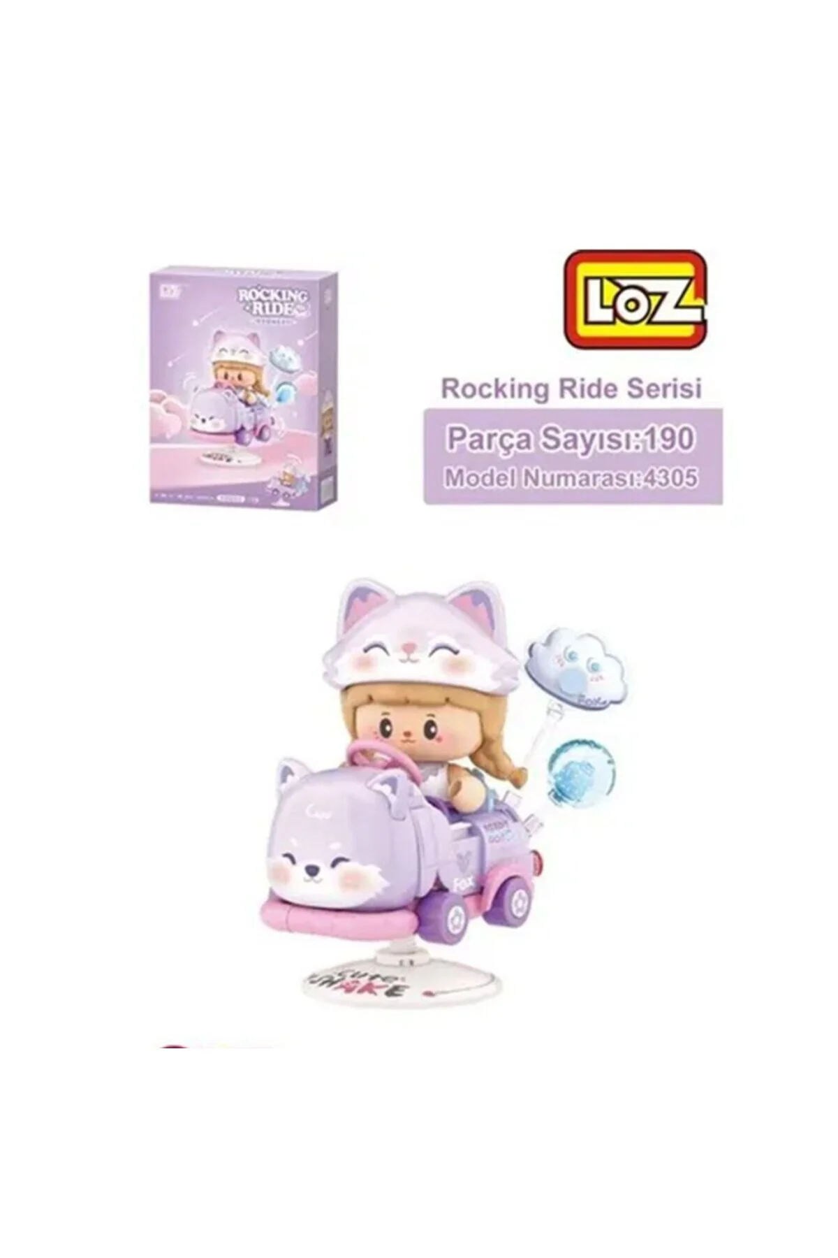 LZ-4305 NessiWorld FOX SALLANMA SÜRÜŞÜ 190 PARÇA BLOCK OYUNCAK