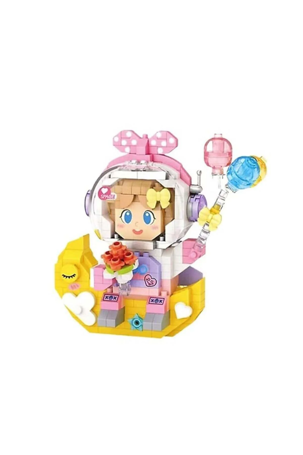 Lz-8828 Loz Kiz Astronot 410 Parça Block Oyuncak
