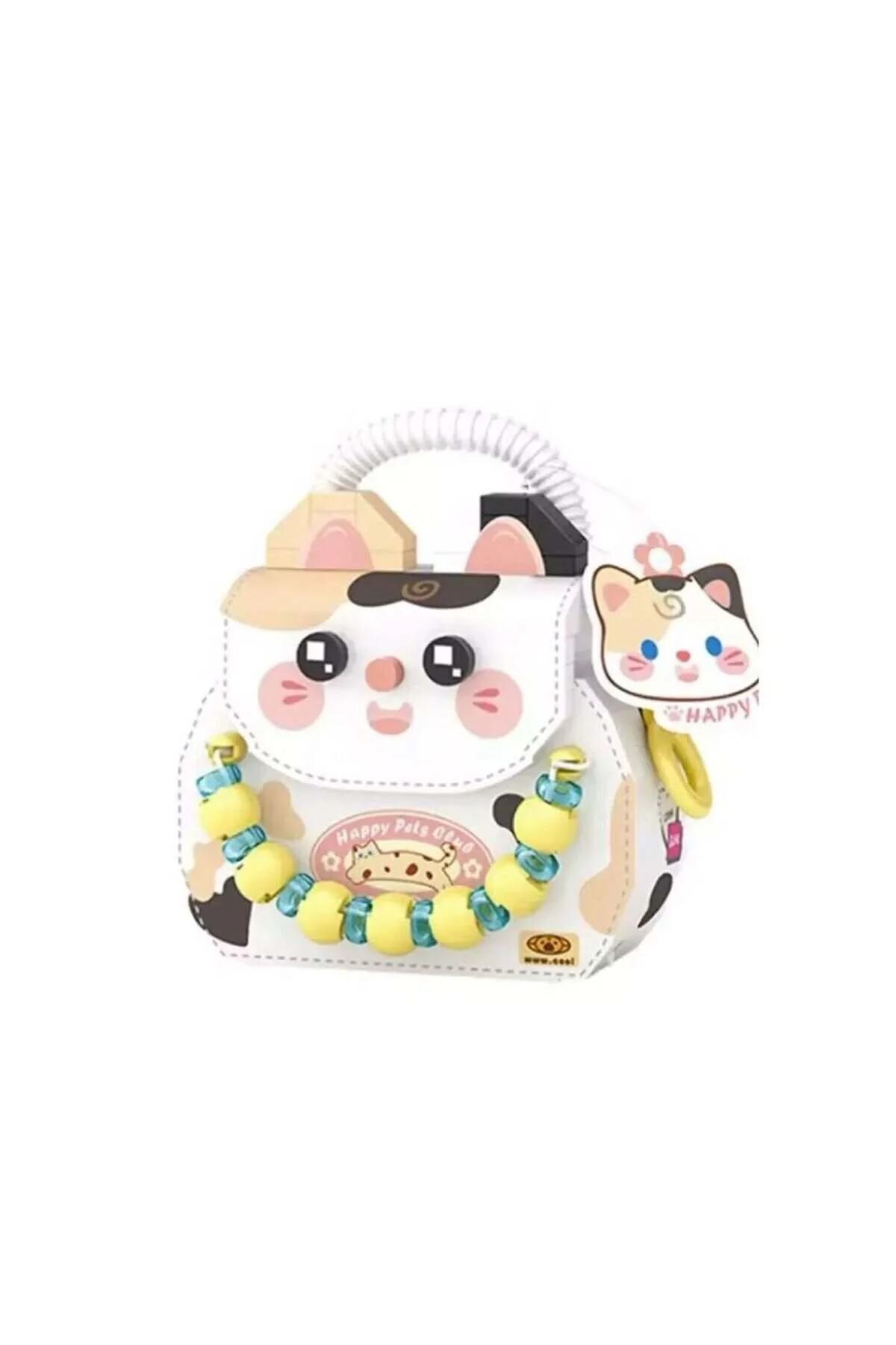 Lz-8843 Loz Kedi Figürlü Meyve Çantasi 360 Parça Block Oyuncak