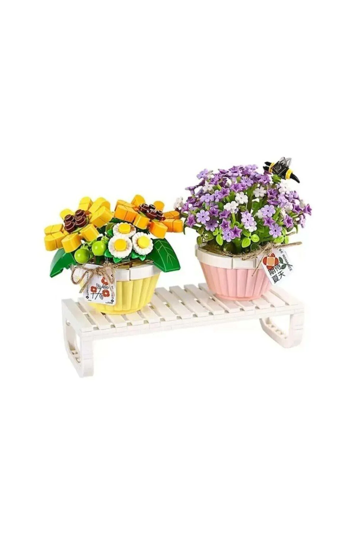 Lz1674 Loz Eternal Flowers Serisi- Saksıda Çiçekler ''Letters Fro