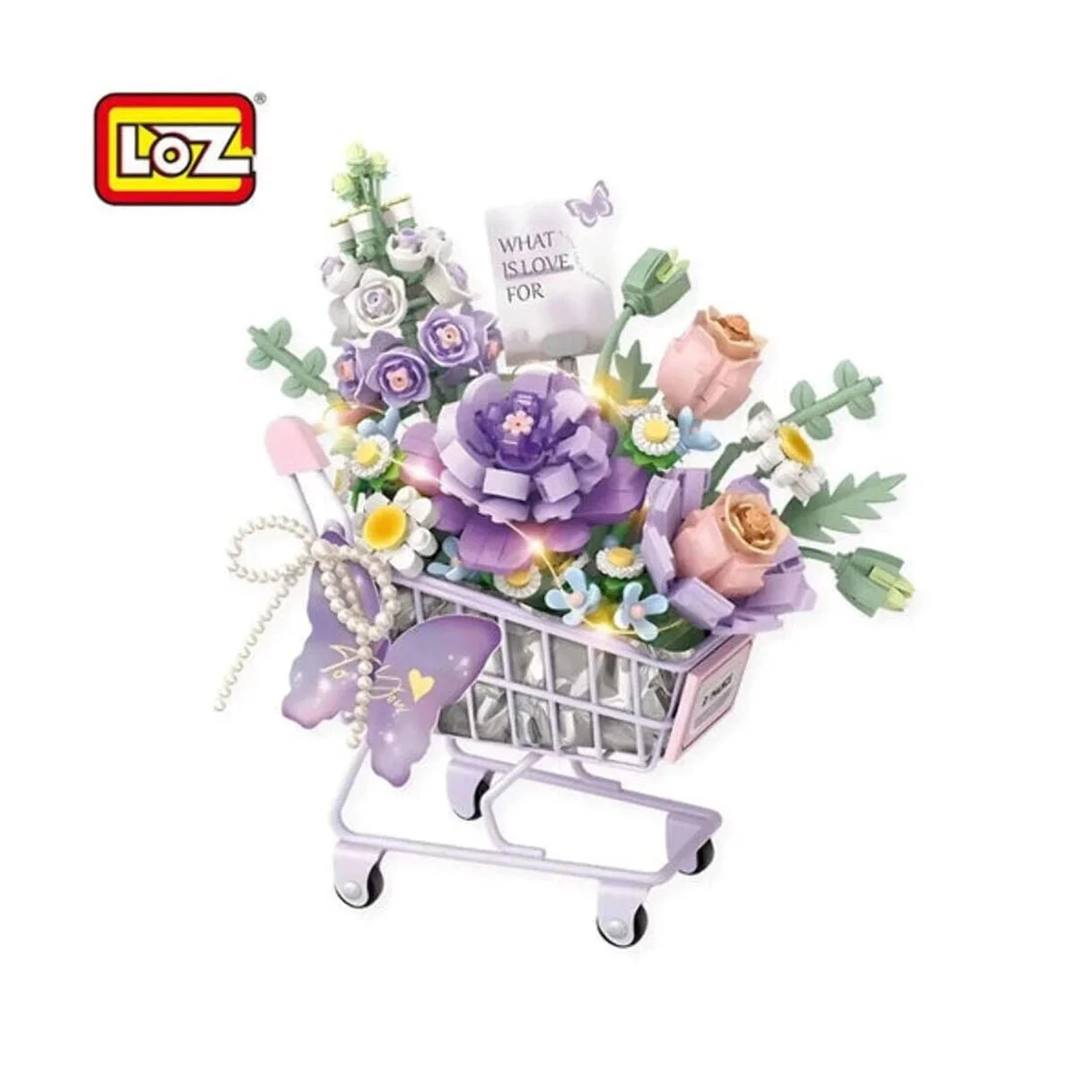 LZ4125 LOZ MOR ARABALI ÇİÇEKLER 586 PARÇA BLK Fiyatı, Yorumları ve Özellikleri